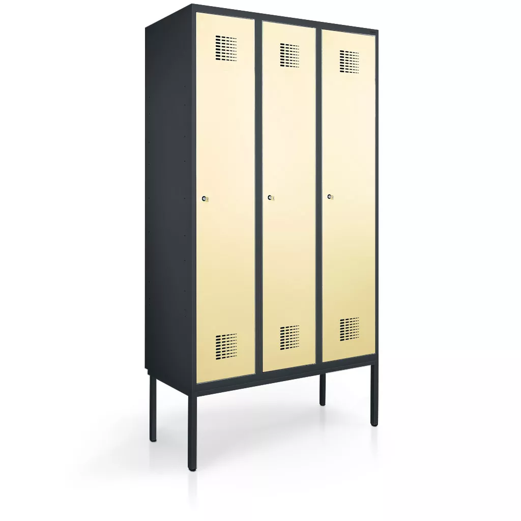 Clothes locker 3 doors width 90 cm