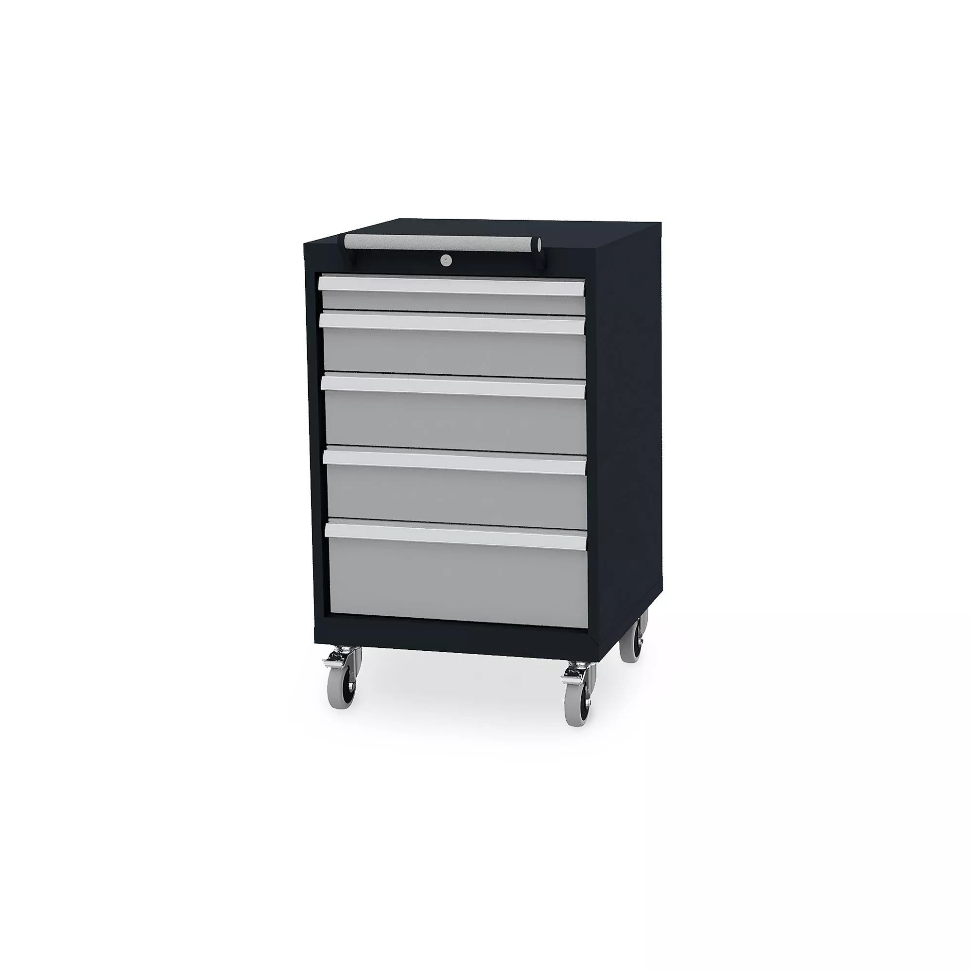 Mobile pedestal - 5 drawers - 99 cm high