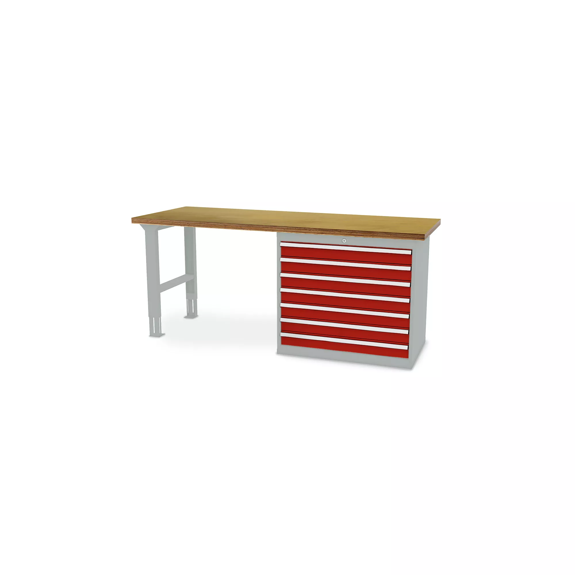 Professional workbench - 7 extra-wide drawers - 2000 x 600 x 860 mm (W x D x H)