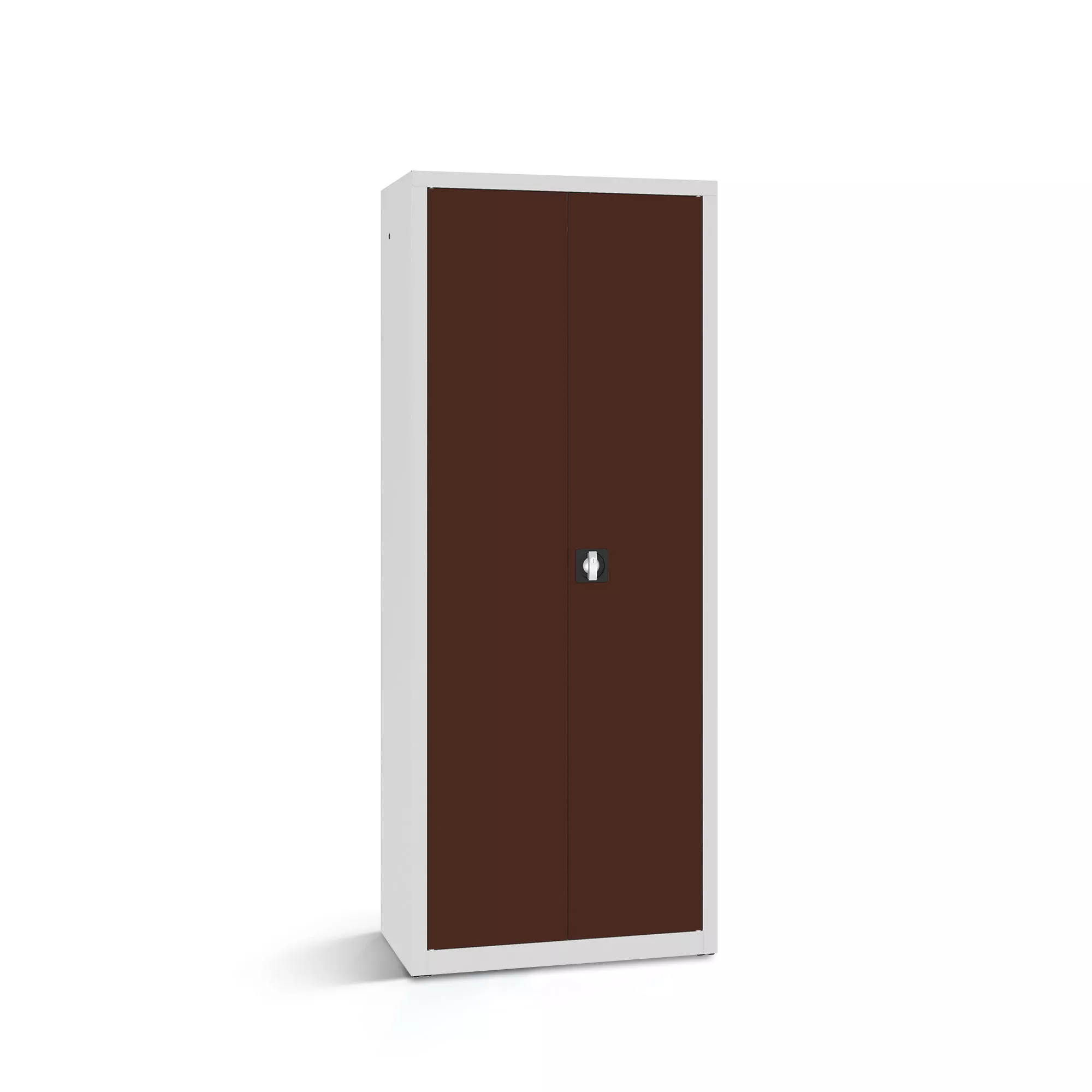 Armoire de bureau métallique - 4 étagères, 80 cm de largeur