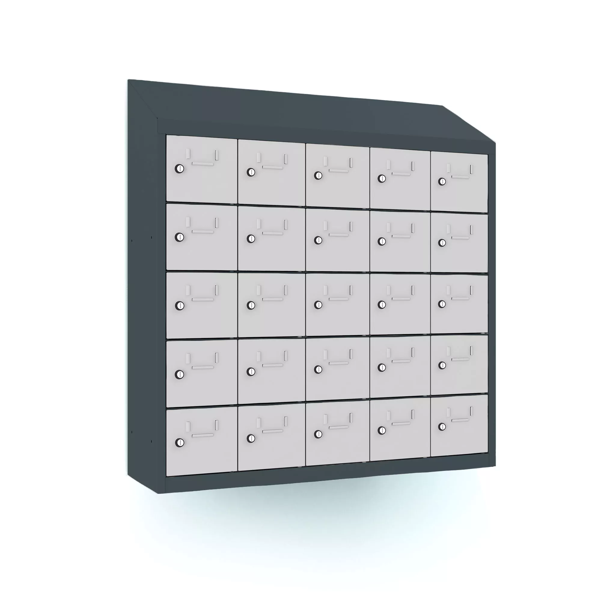 Mini-casiers 25 compartiments pour montage mural