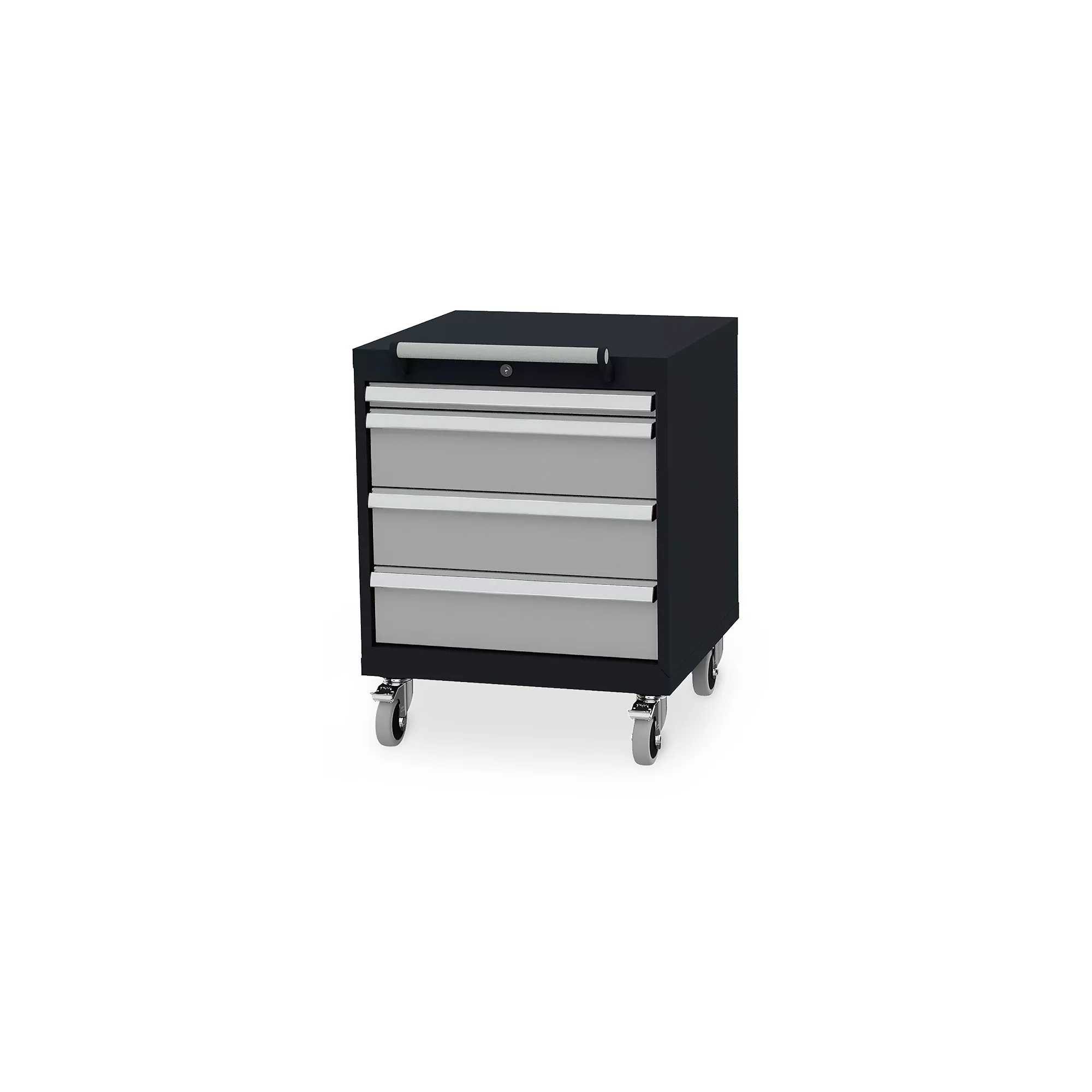 Mobile pedestal - 4 drawers - 77 cm high