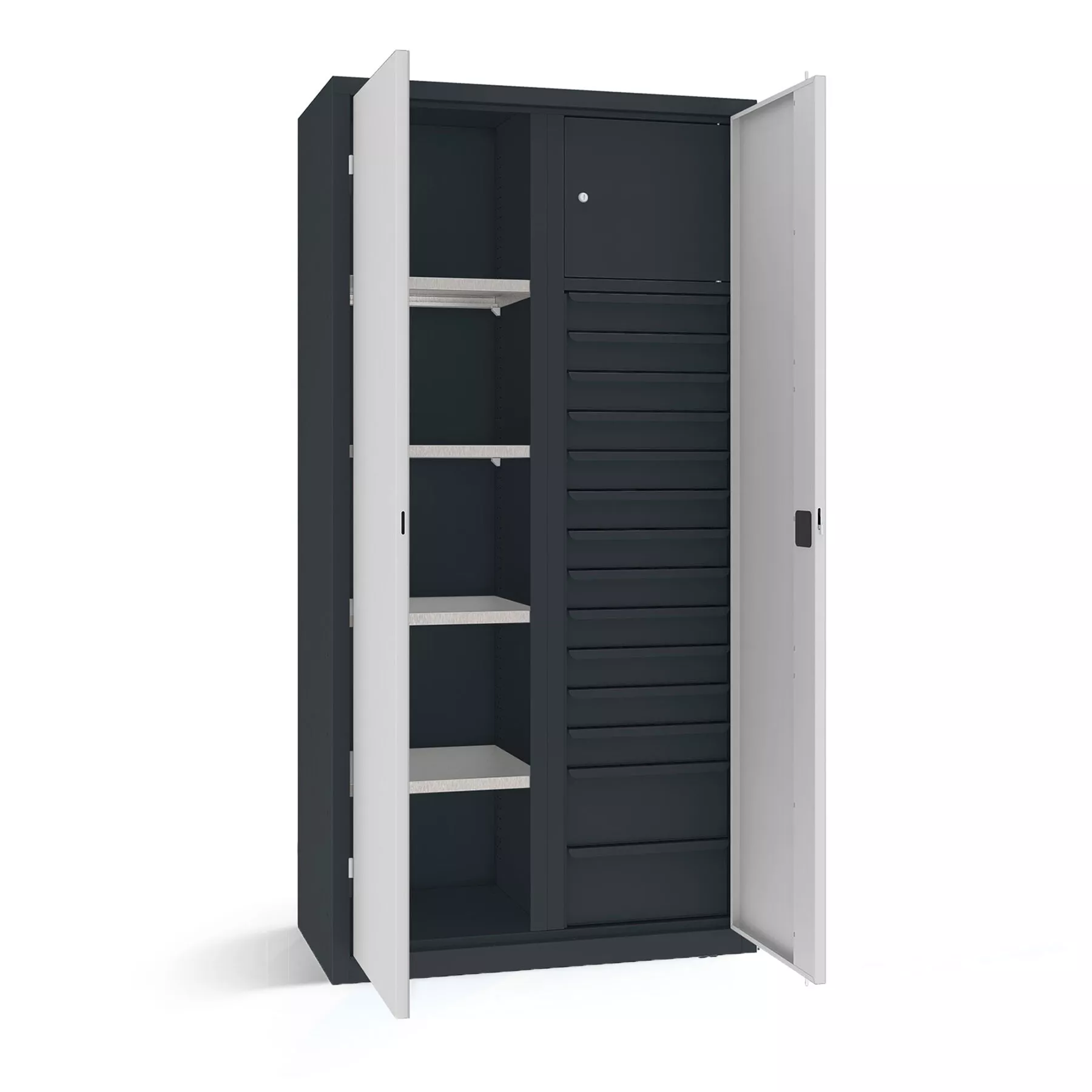 Werkstattschrank Schwerlast 14 Auszüge 4 Fachböden Breite 100 cm