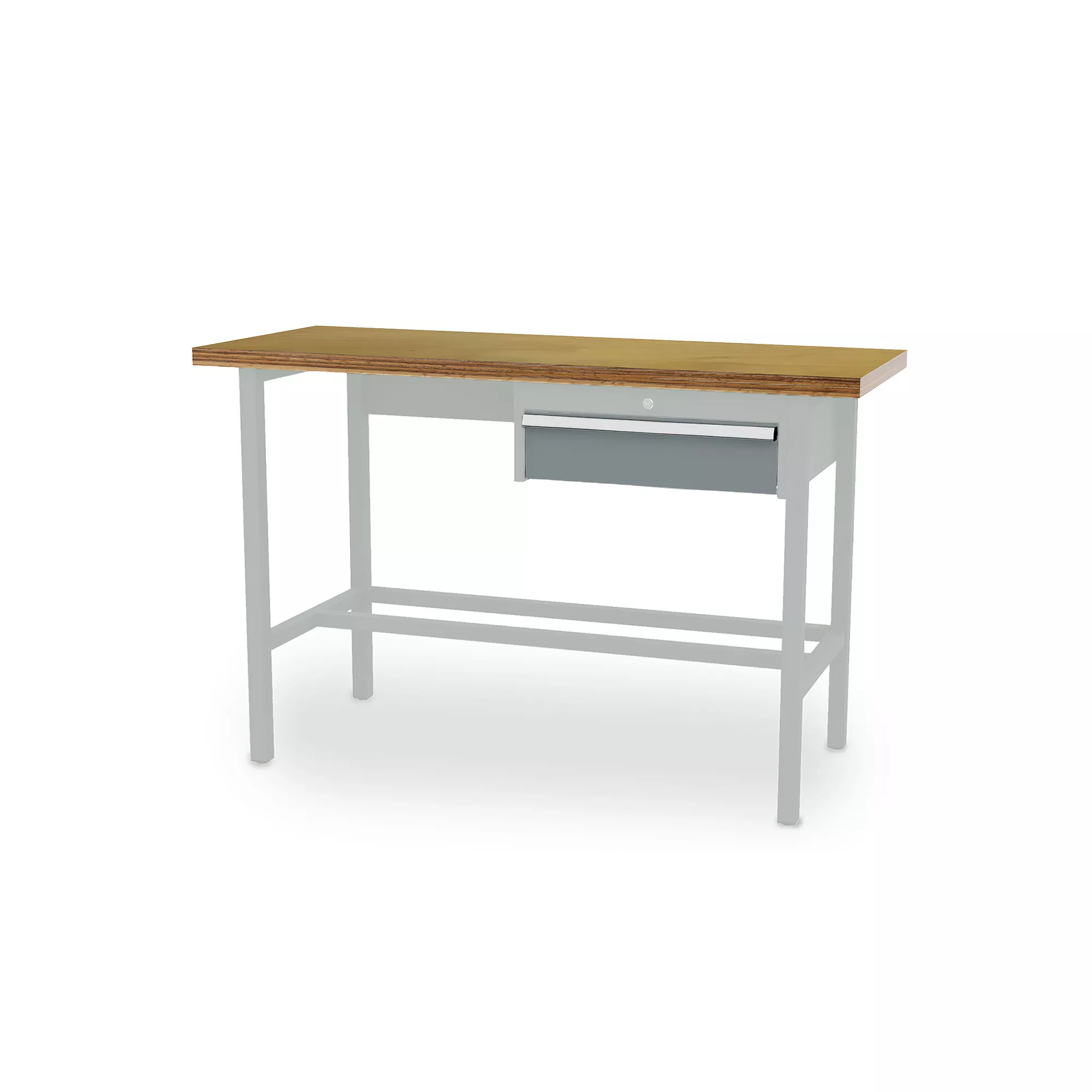 Table de travail d'atelier - 1 tiroir - 1500 x 600 x 960 mm (L x P x H)
