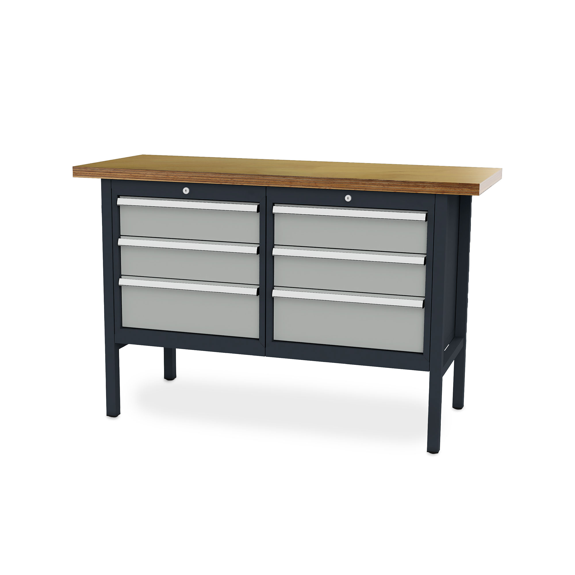 Workbench 6 drawers 1500x600x960