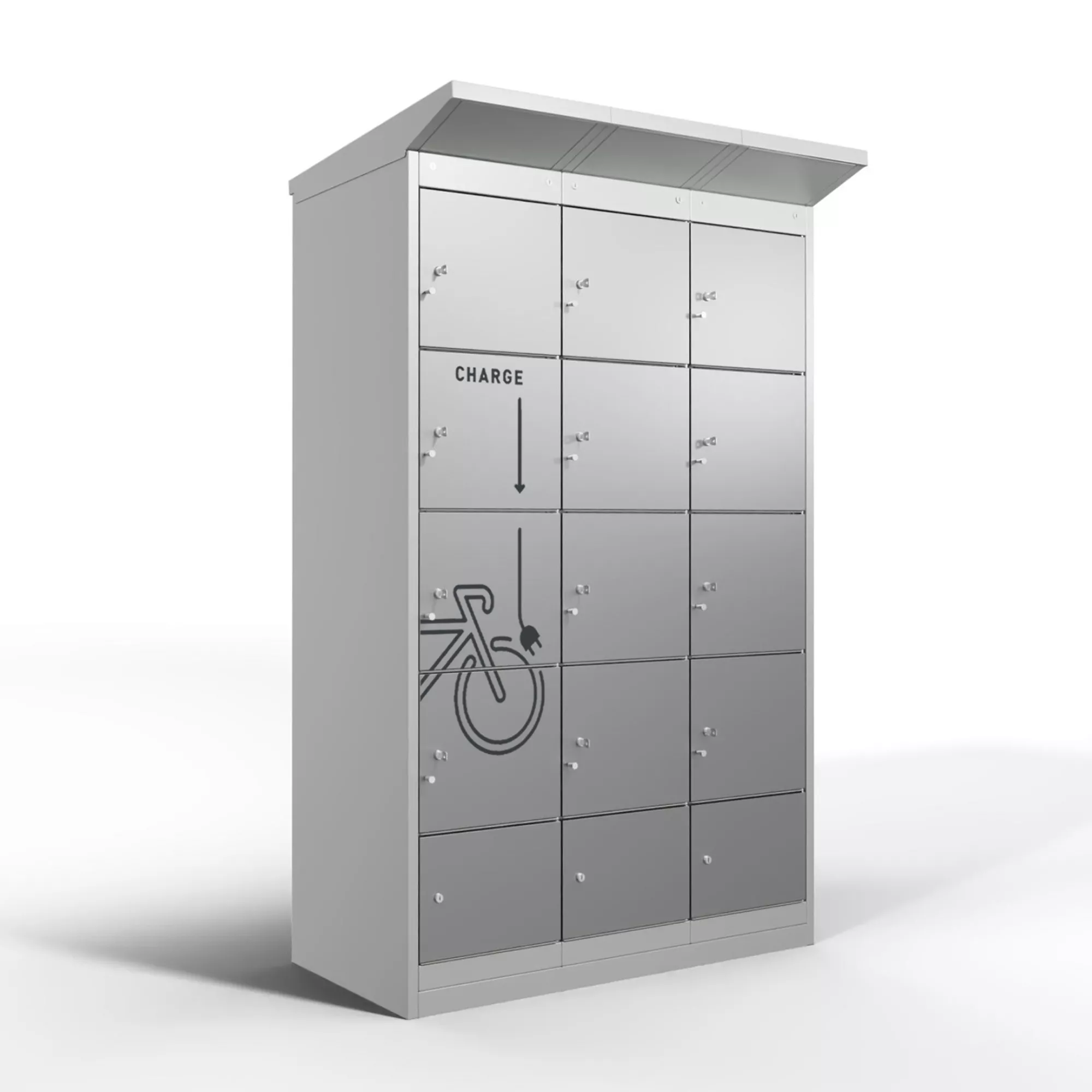 Borne de recharge pour vélos électriques - 12 compartiments
