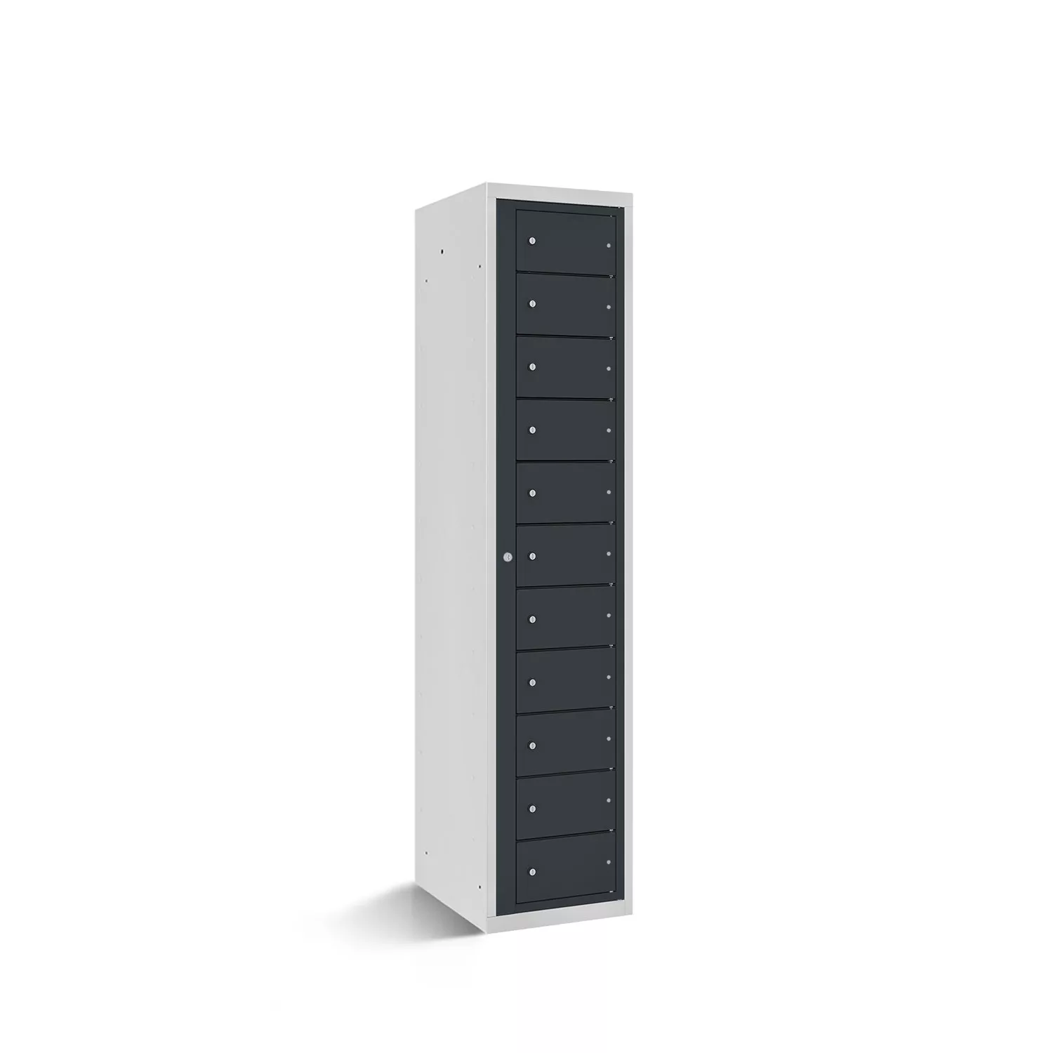 Armoire métallique - 11 compartiments avec ouverture centralisée ou indépendante pour chaque porte