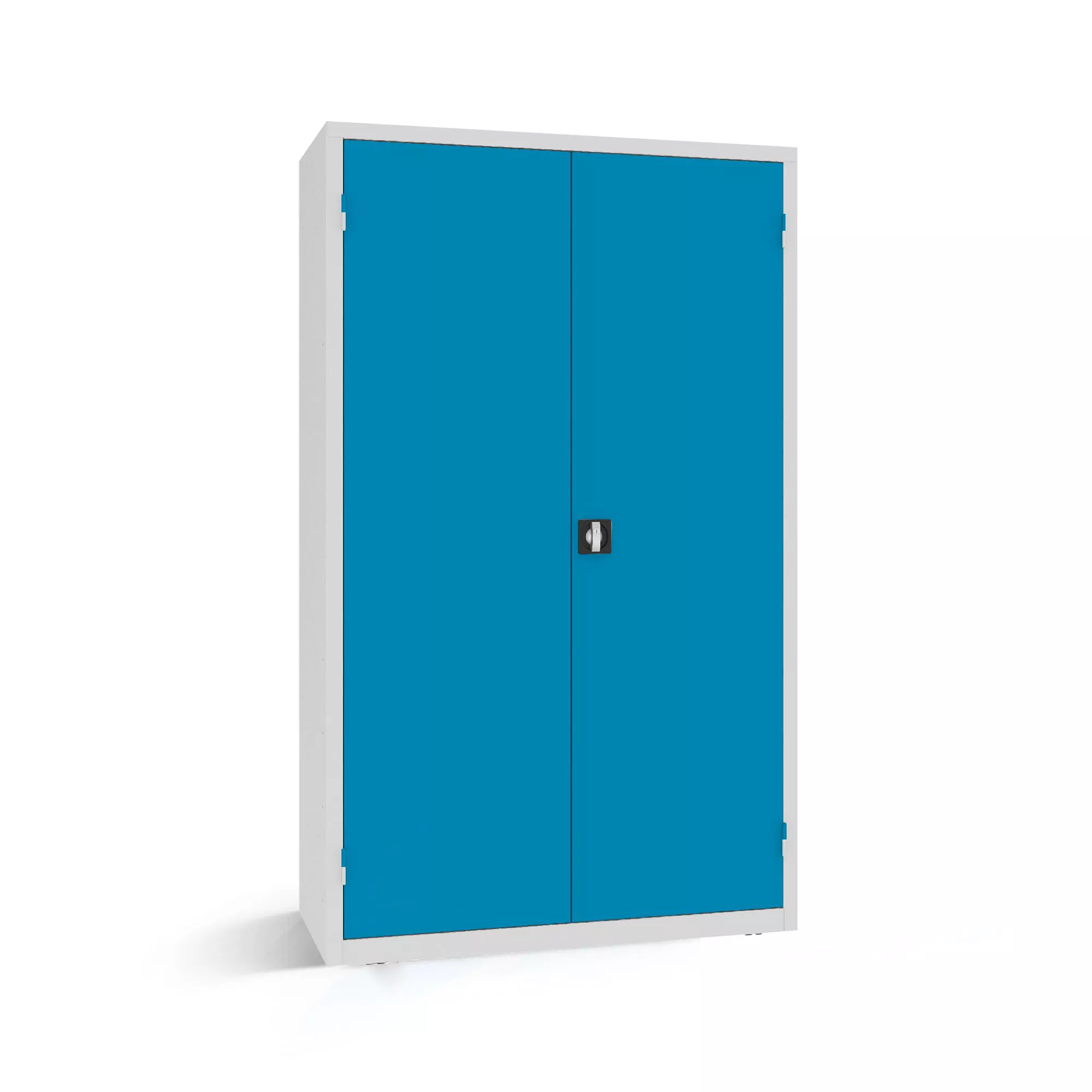 Heavy-duty workshop cabinet with 2 drawers 2 shelves and tool panel 199 x 120