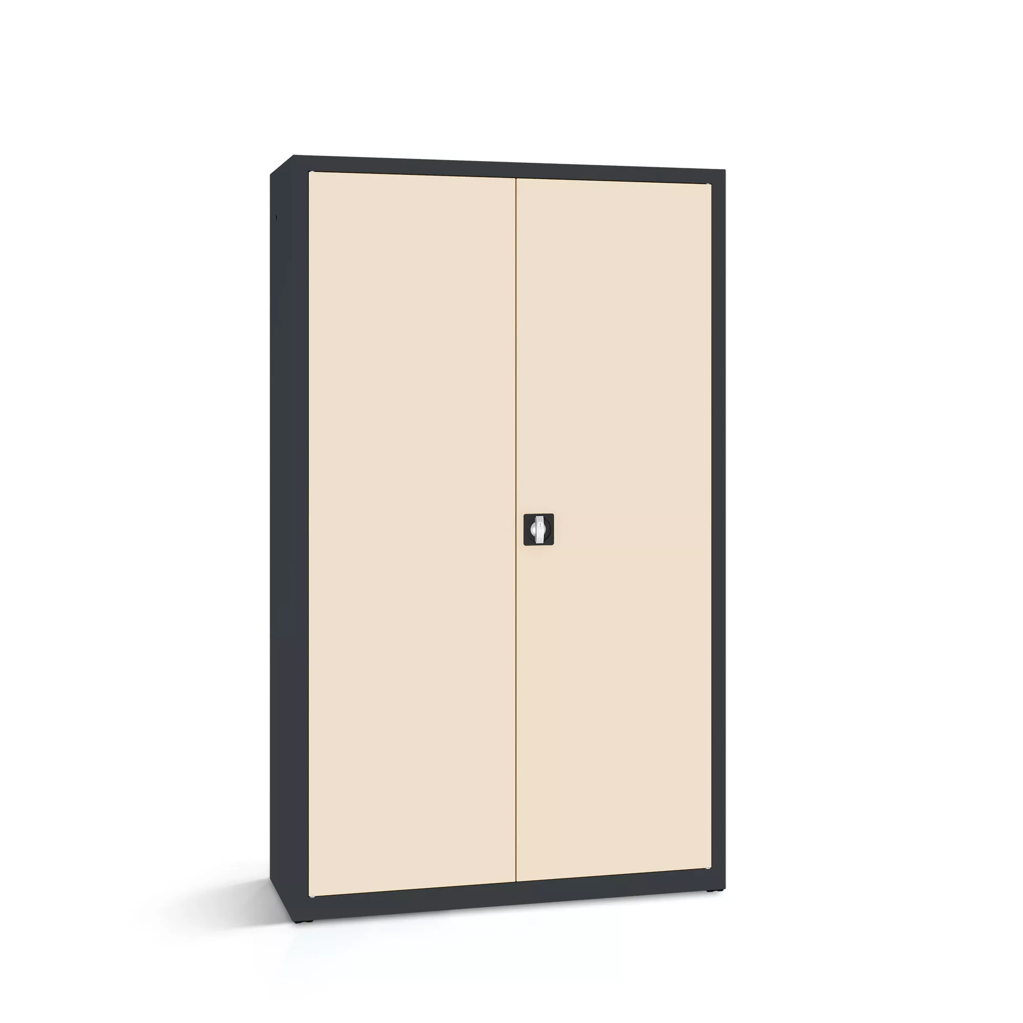 Armoire de bureau métallique - 4 étagères, 120 cm de largeur