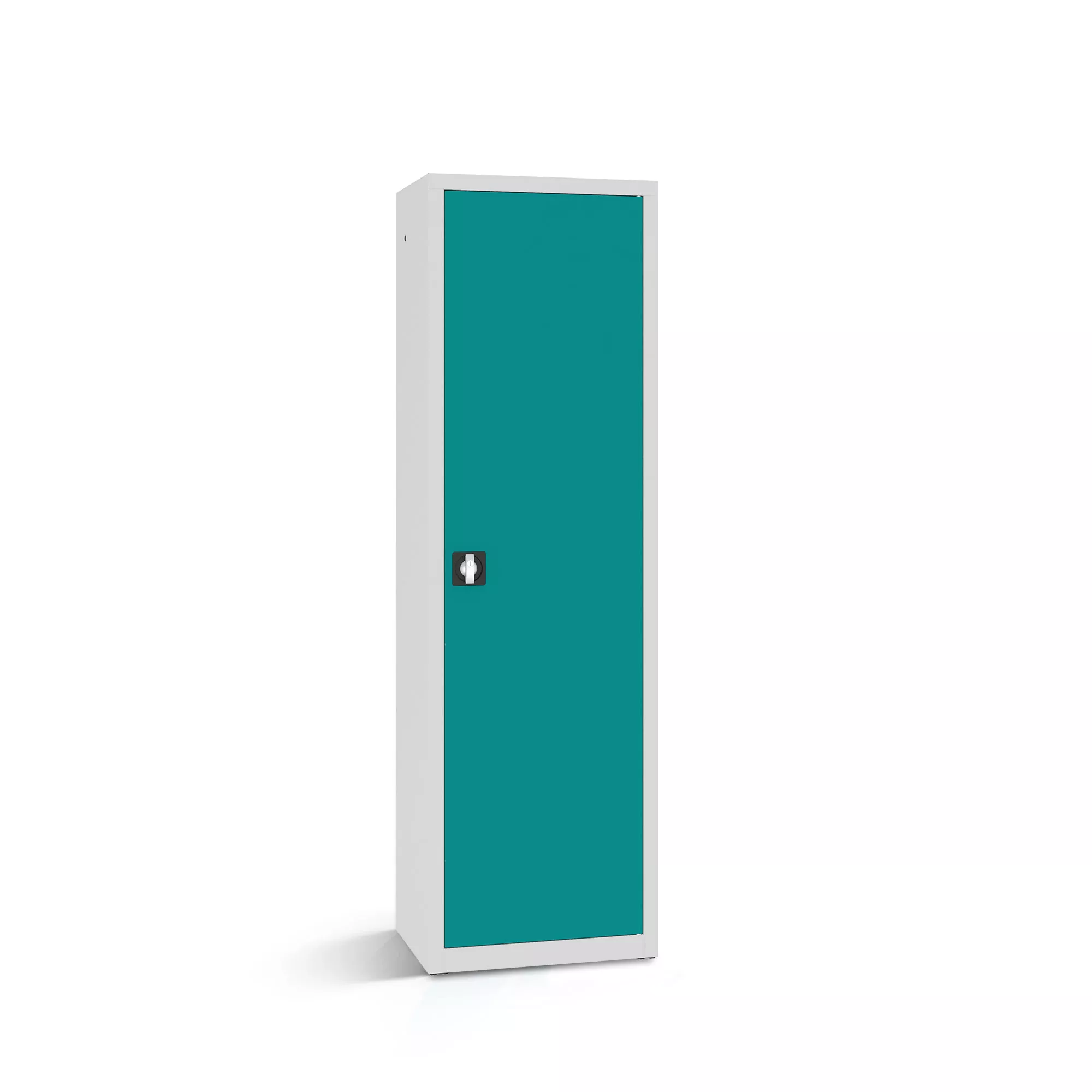 Armoire de bureau métallique - 4 étagères, 60 cm de largeur