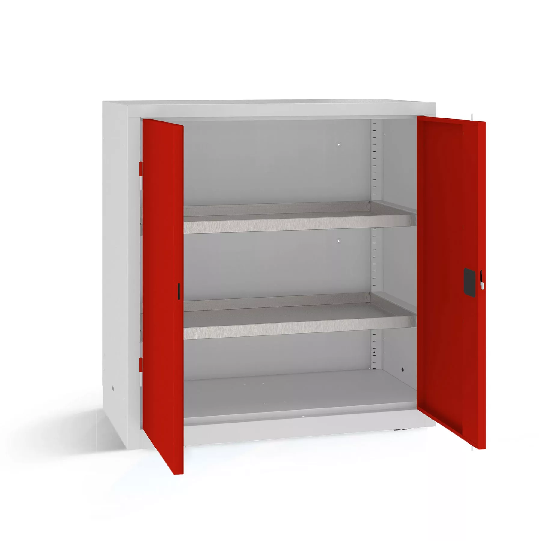 Heavy-duty workshop cabinet with shelves 104 x 100
