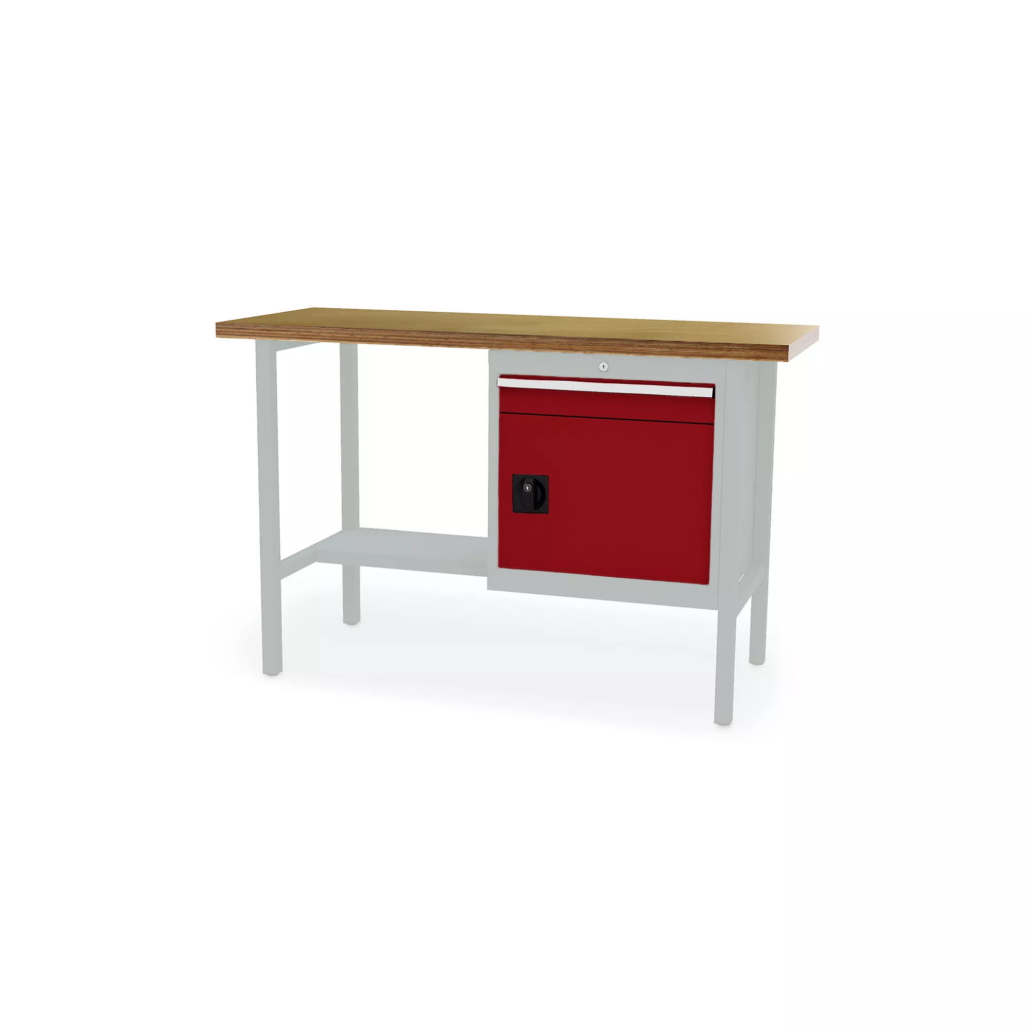 Établi professionnel - tiroir coulissant et compartiment verrouillable - 1500 x 600 x 960 mm (L x P x H)