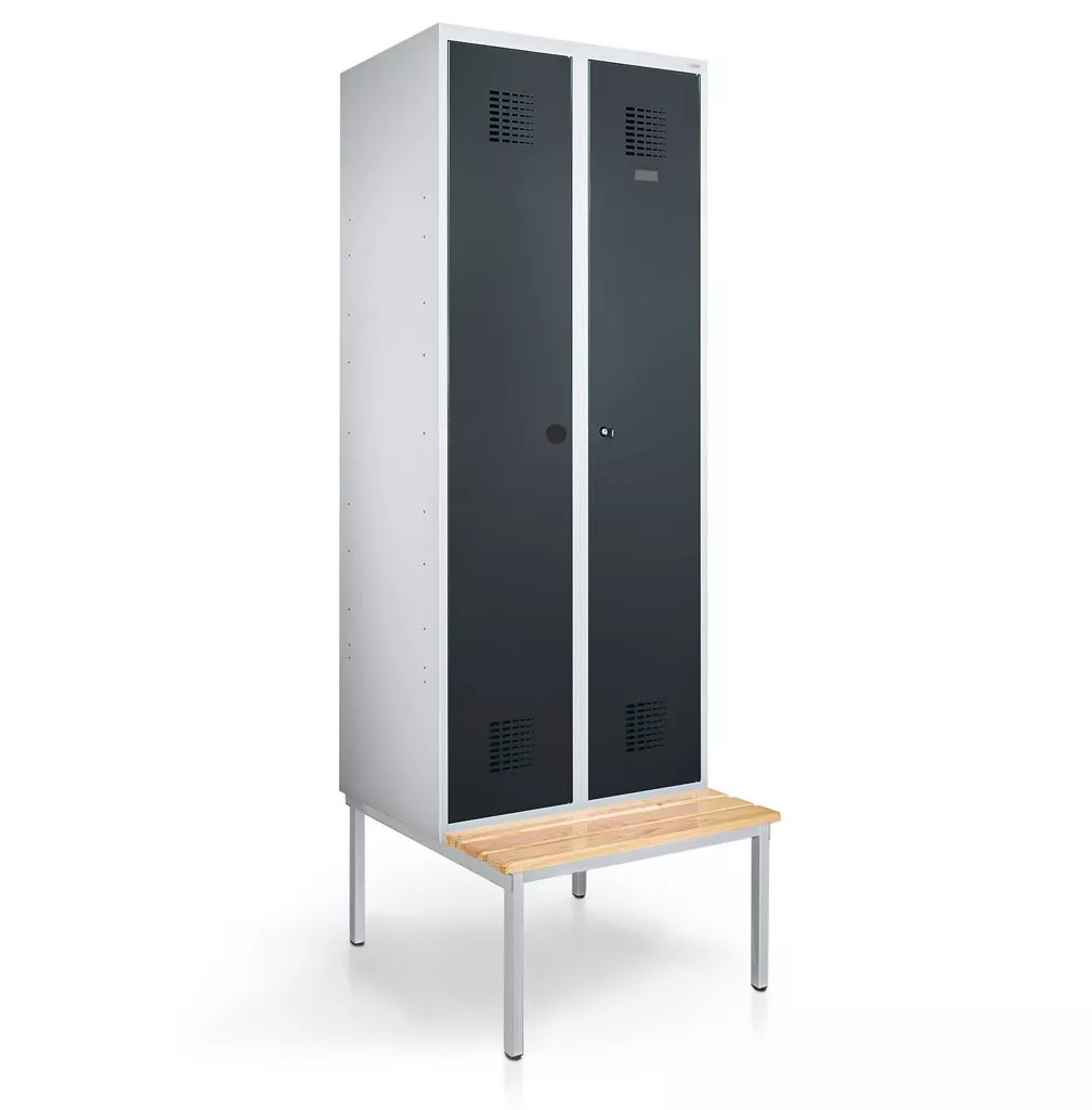 Double clothes locker width 60 cm