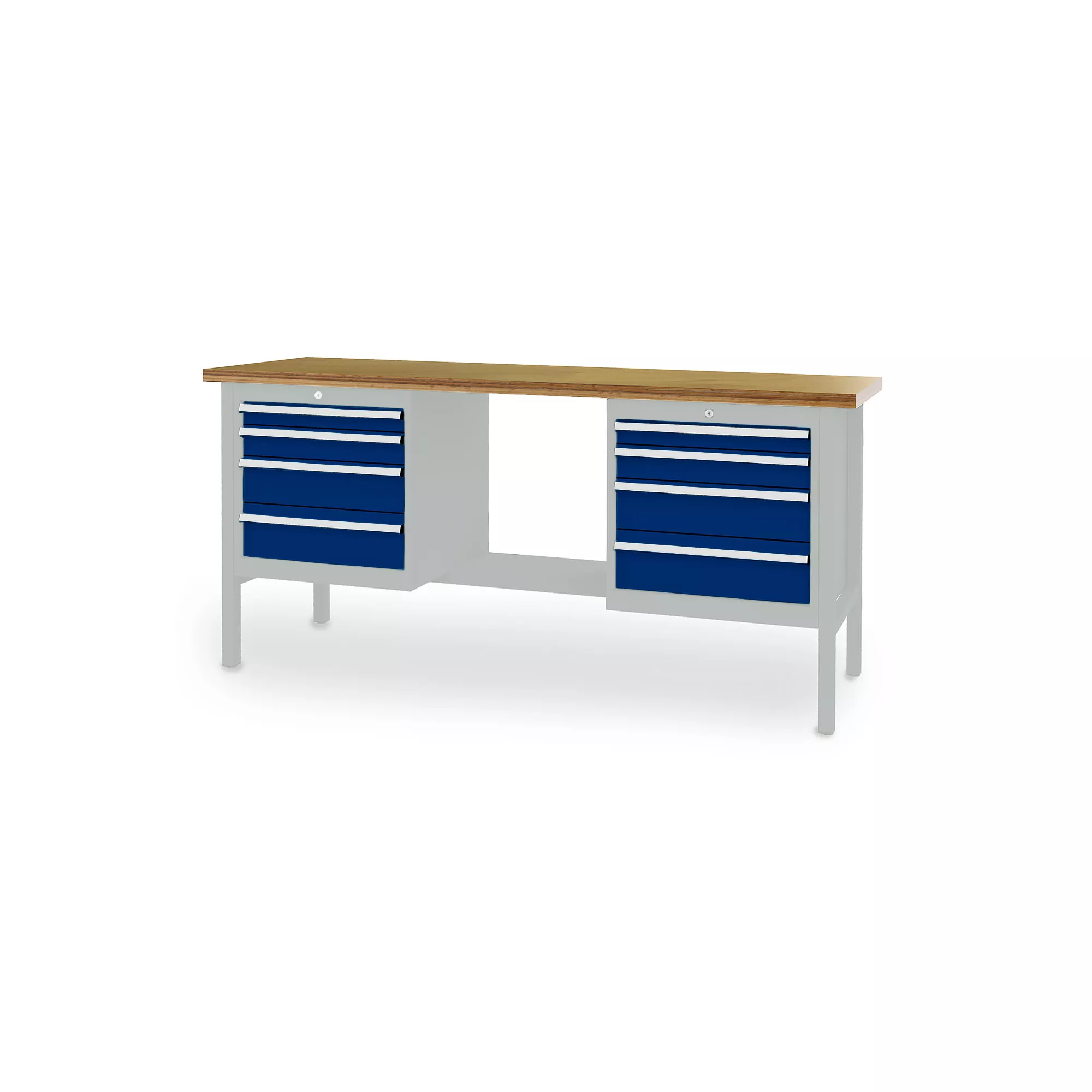 Établi professionnel - 8 tiroirs - 2000 x 600 x 960 mm (L x P x H)