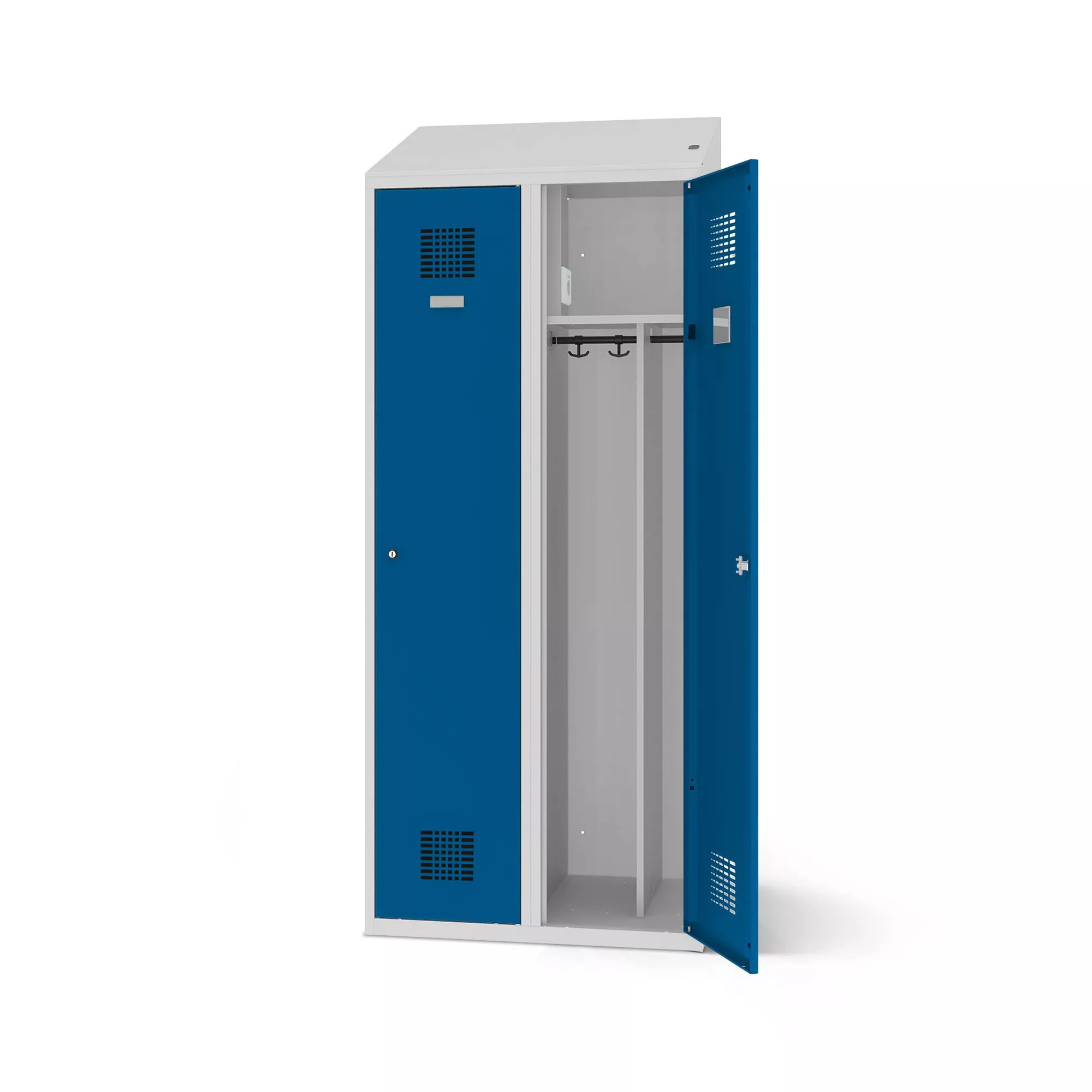 Vestiaire métallique 2 portes - avec fonction de chargement - 80 cm de largeur
