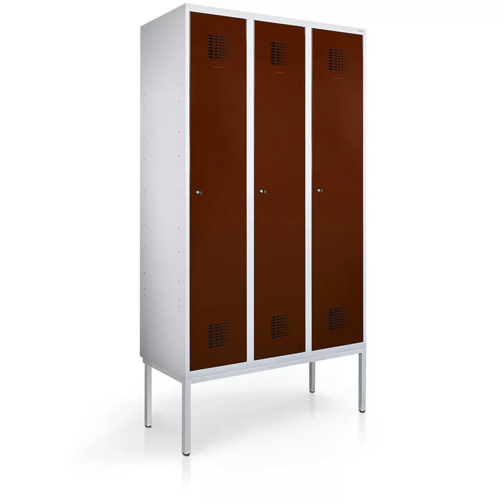 Vestiaire métallique 3 porte - 90 cm de largeur