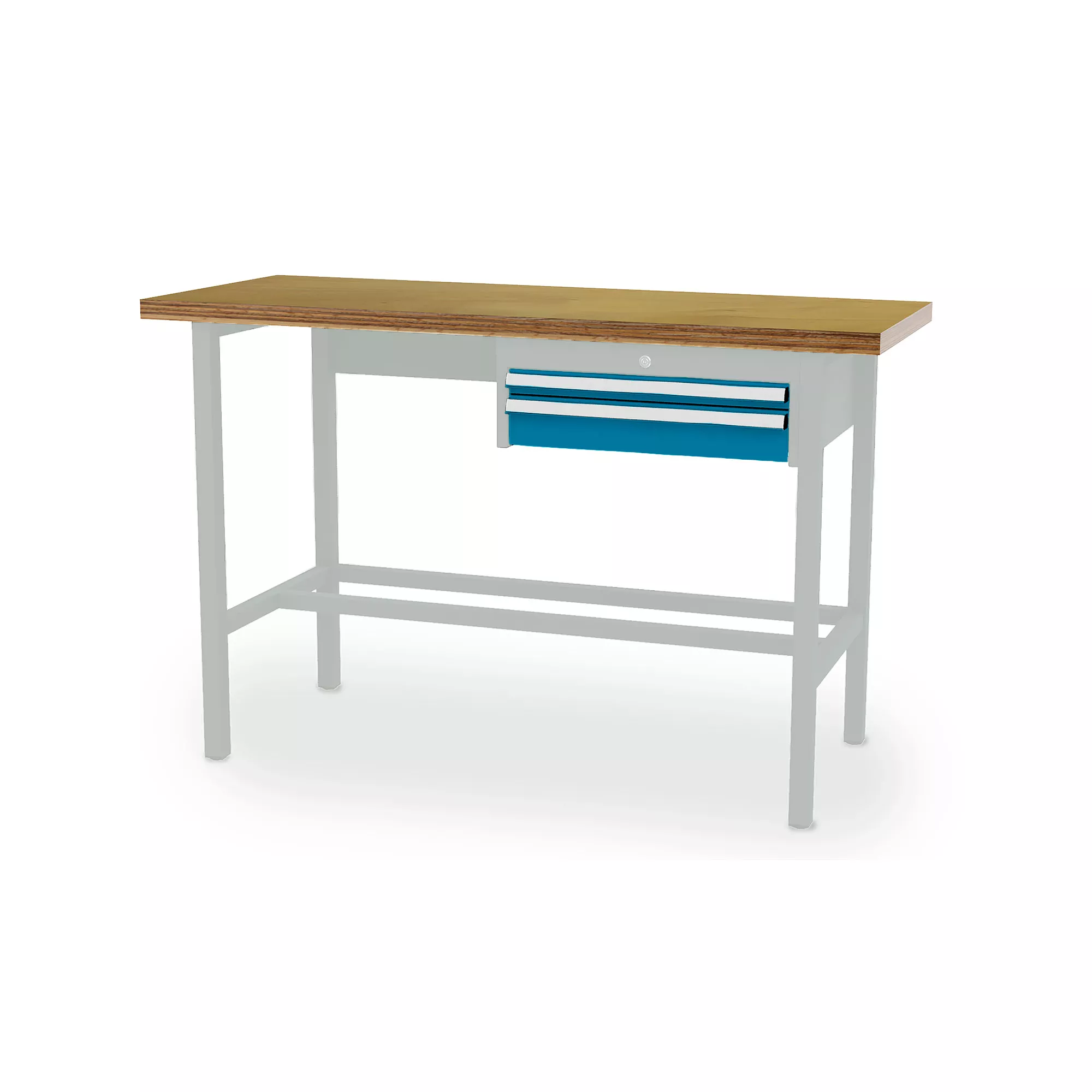 Workshop workbench - 2 drawers - 1500 x 600 x 960 mm (W x D x H)