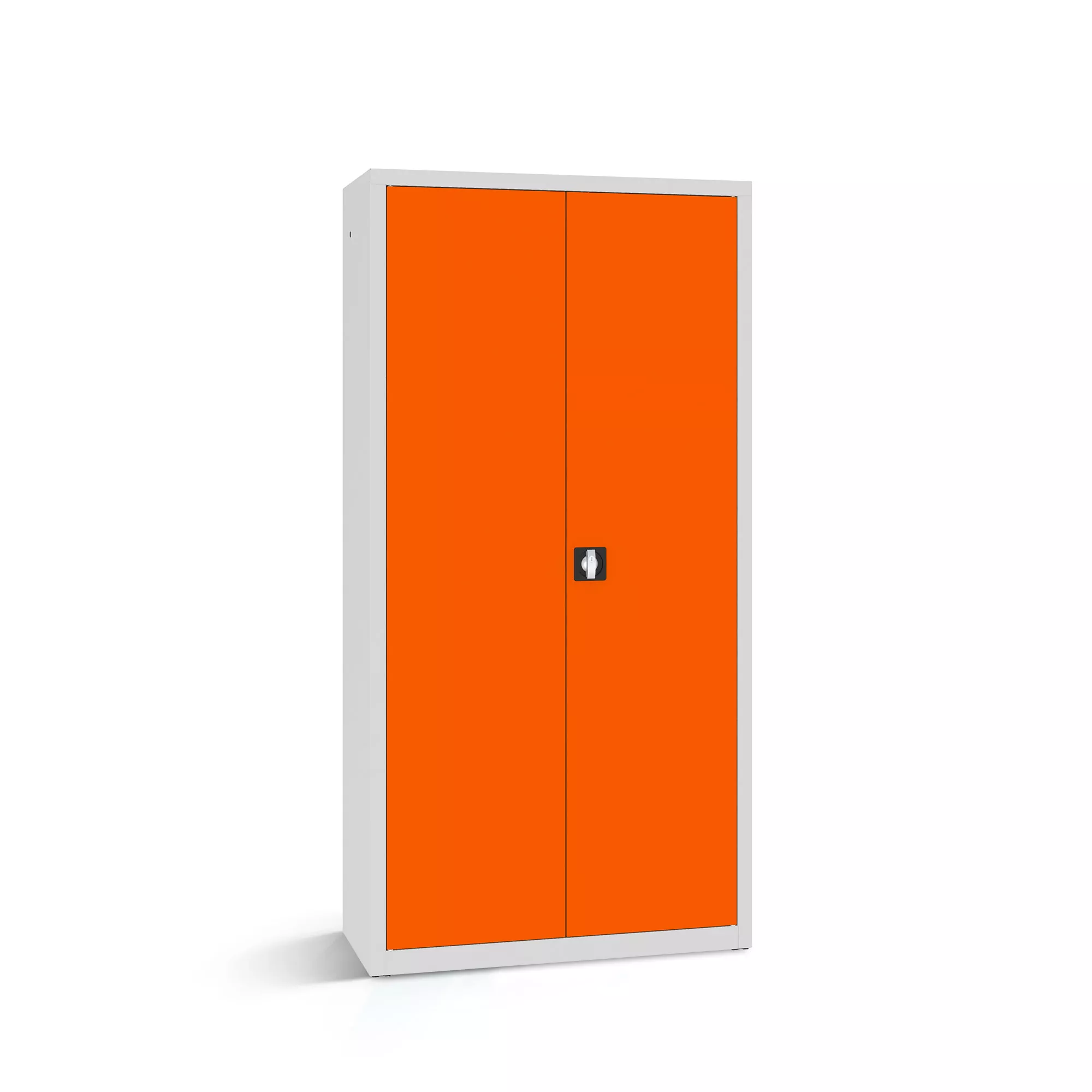Metal office cabinet - shelves rail - 100 cm wide
