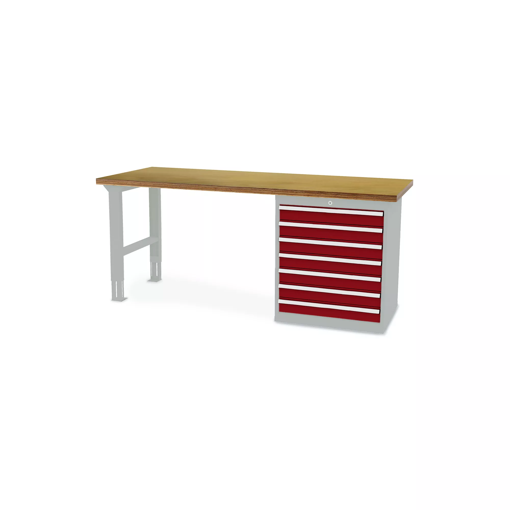 Établi professionnel - 7 tiroirs - 2000 x 600 x 860 mm (L x P x H)