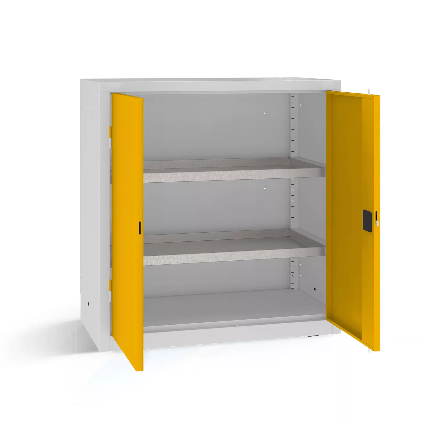 Heavy-duty workshop cabinet with shelves 104 x 100