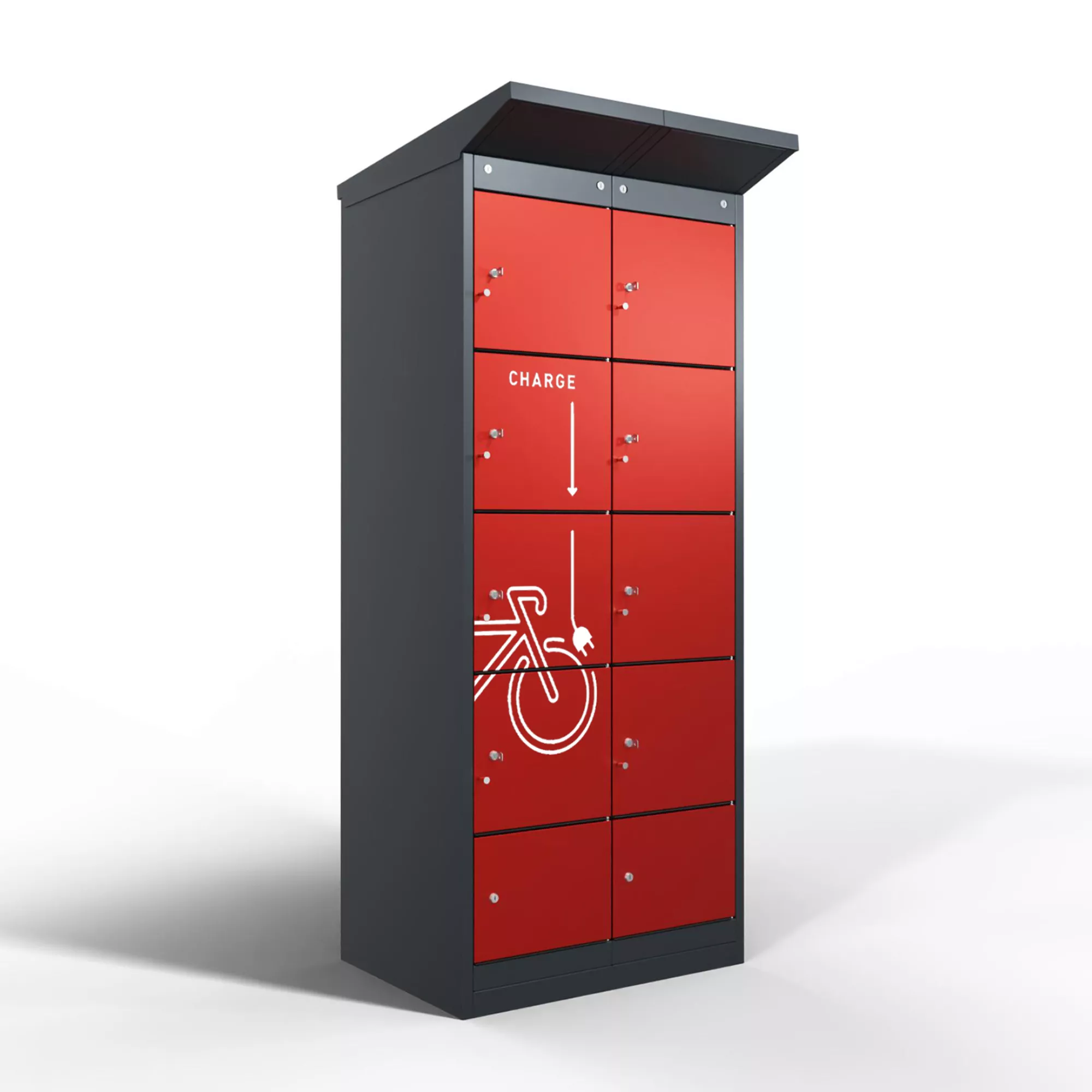 Borne de recharge pour vélos électriques - 8 compartiments