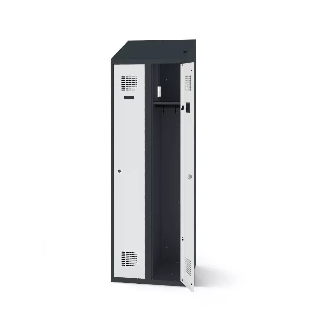 Clothes locker with charging function 2 doors width 60 cm