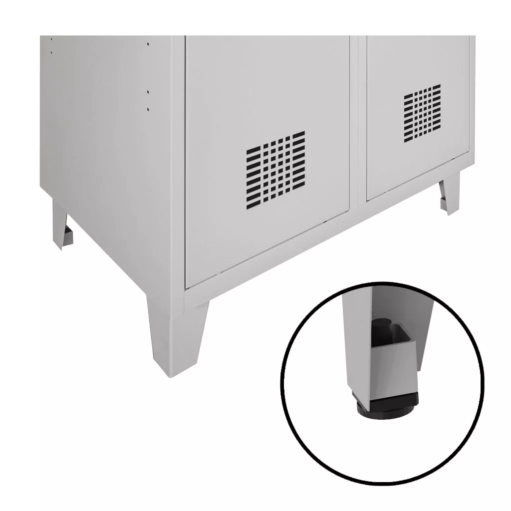 Pieds à crampons H 14 cm Largeur de l'ensemble: 120 cm