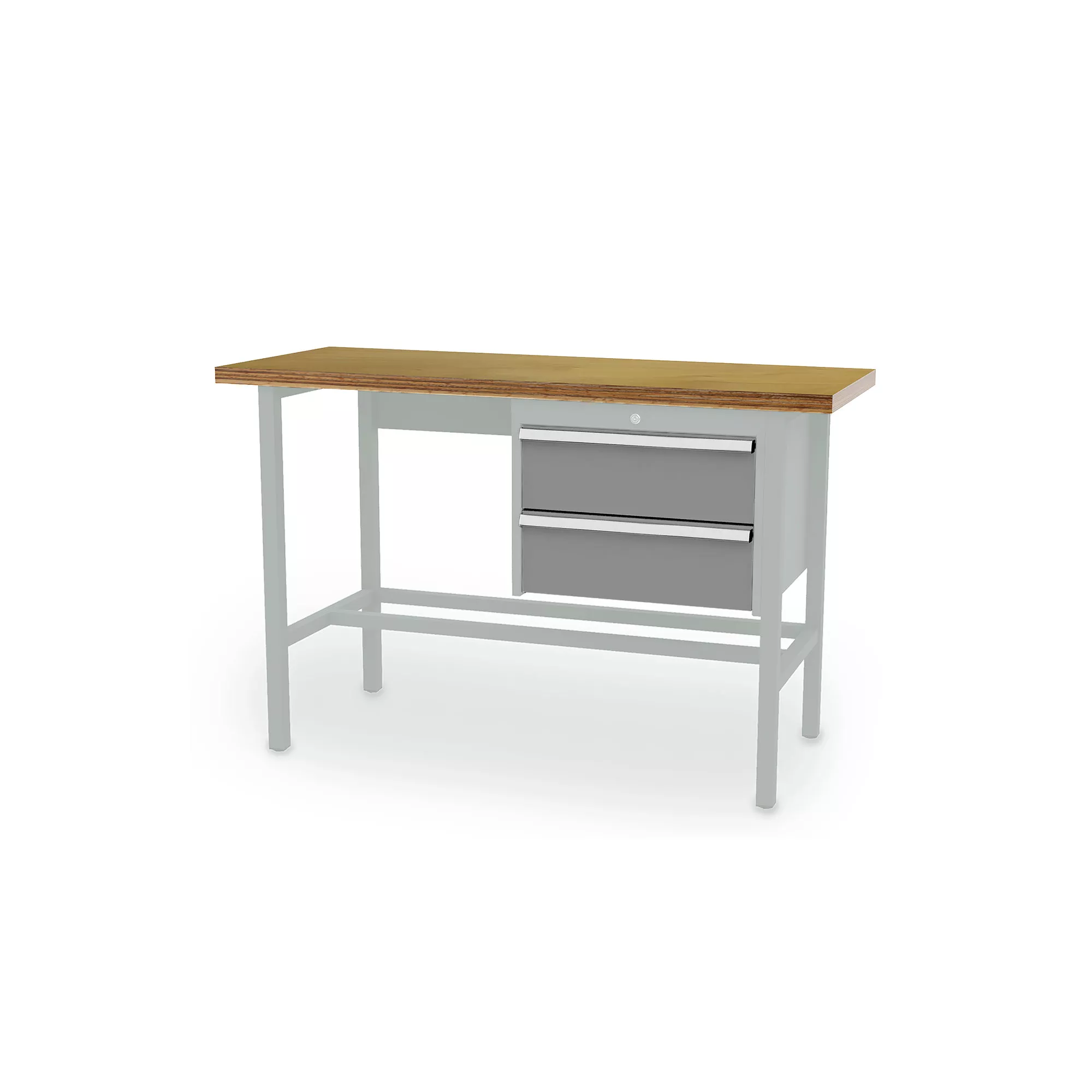 Workshop workbench - 2 drawers - 1500 x 600 x 960 mm (W x D x H)