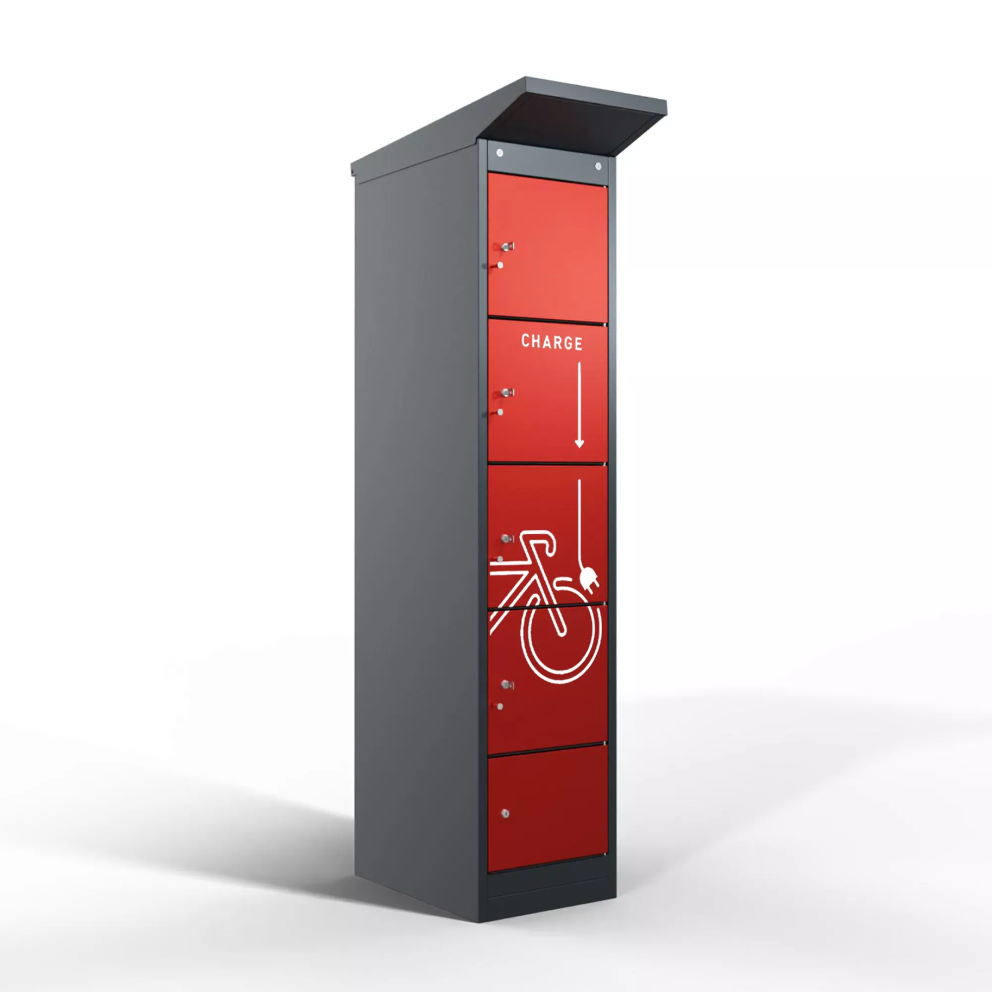 Borne de recharge pour vélos électriques - 4 compartiments