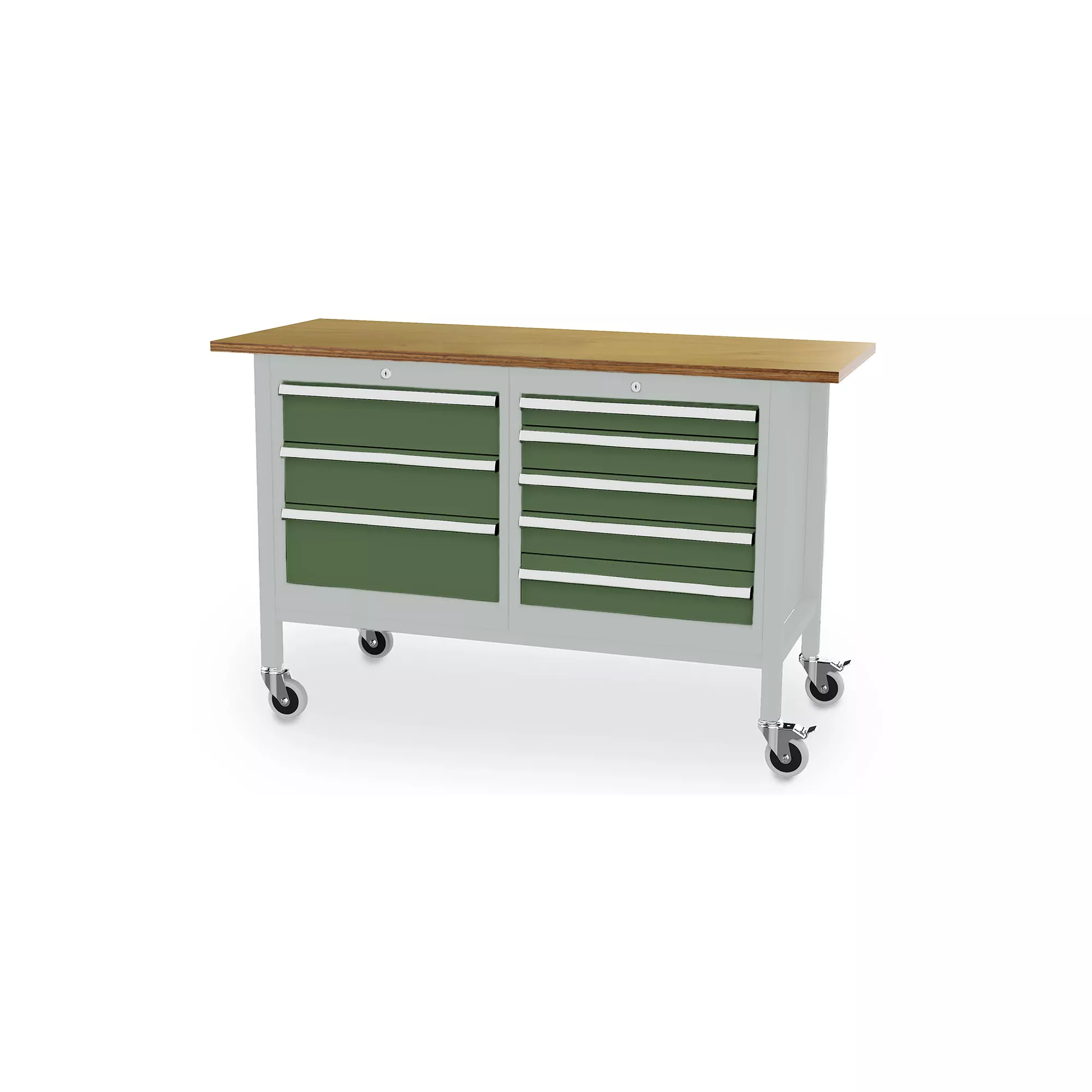 Mobile workbench - 7 drawers - 1500 x 600 x 960 mm (W x D x H)
