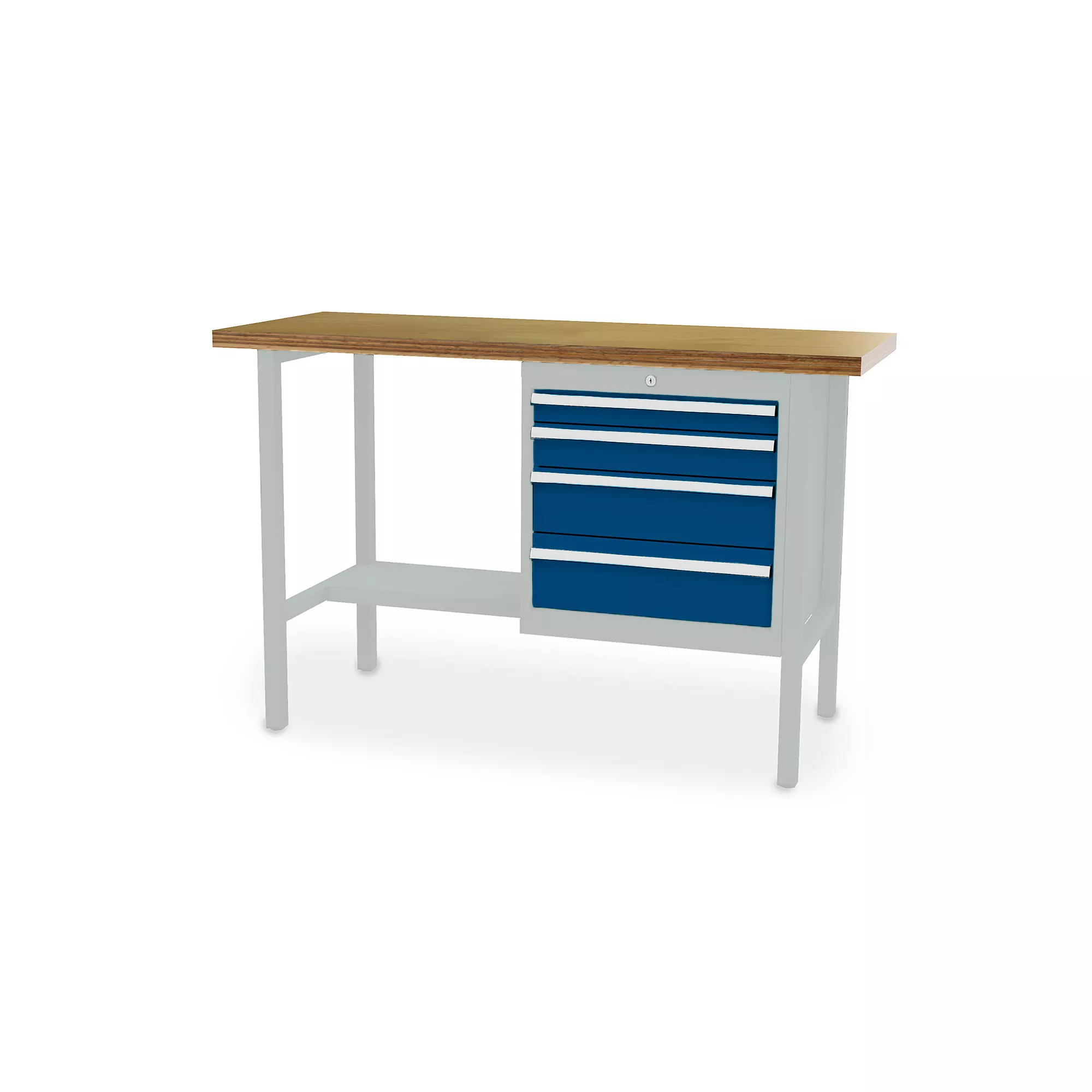 Établi professionnel - 4 tiroirs - 1500 x 600 x 960 mm (L x P x H)