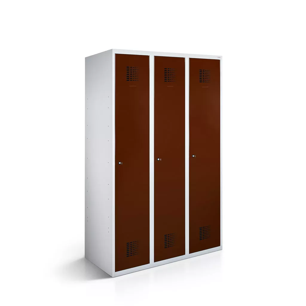 Vestiaire métallique 3 porte - 90 cm de largeur