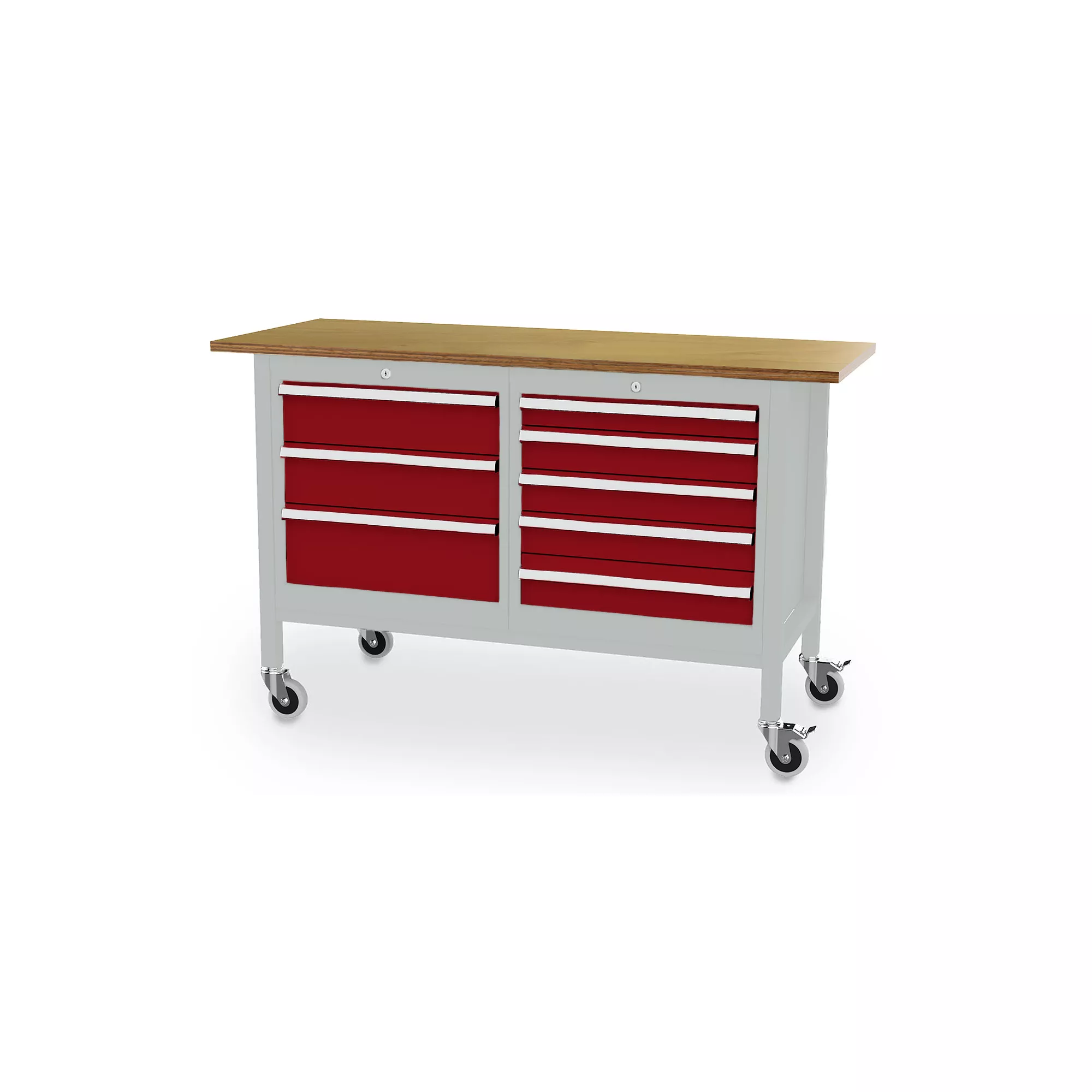 Établi mobile - 7 tiroirs - 1500 x 600 x 960 mm (L x P x H)