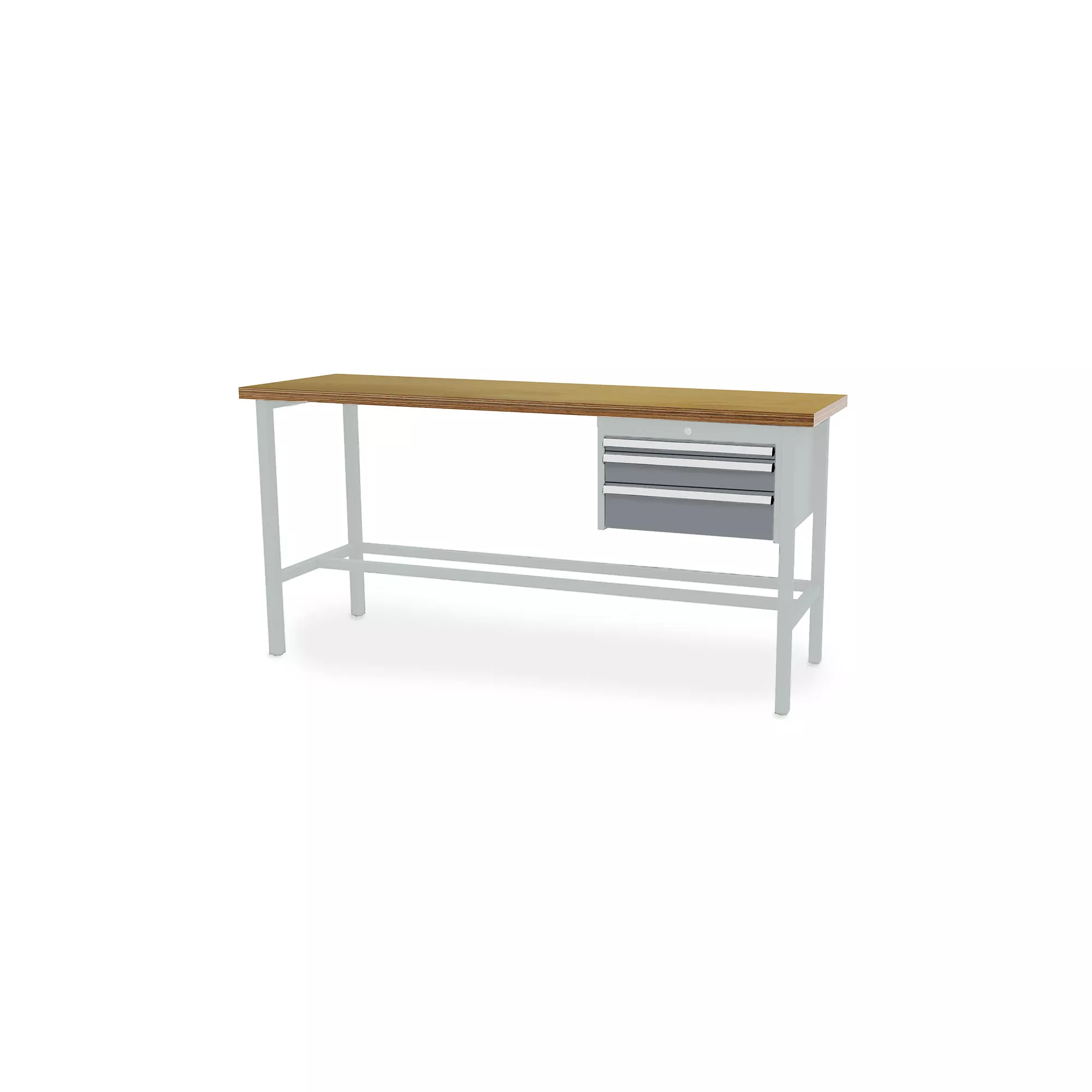 Table de travail d'atelier - 3 tiroirs - 2000 x 600 x 960 mm (L x P x H)