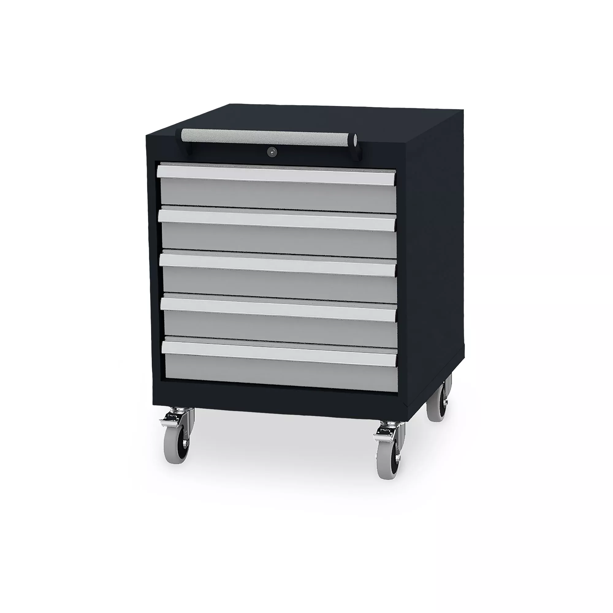 Mobile pedestal - 5 drawers - 77 cm high