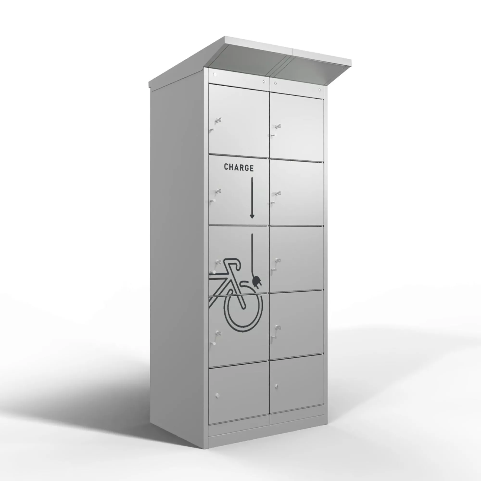Borne de recharge pour vélos électriques - 8 compartiments