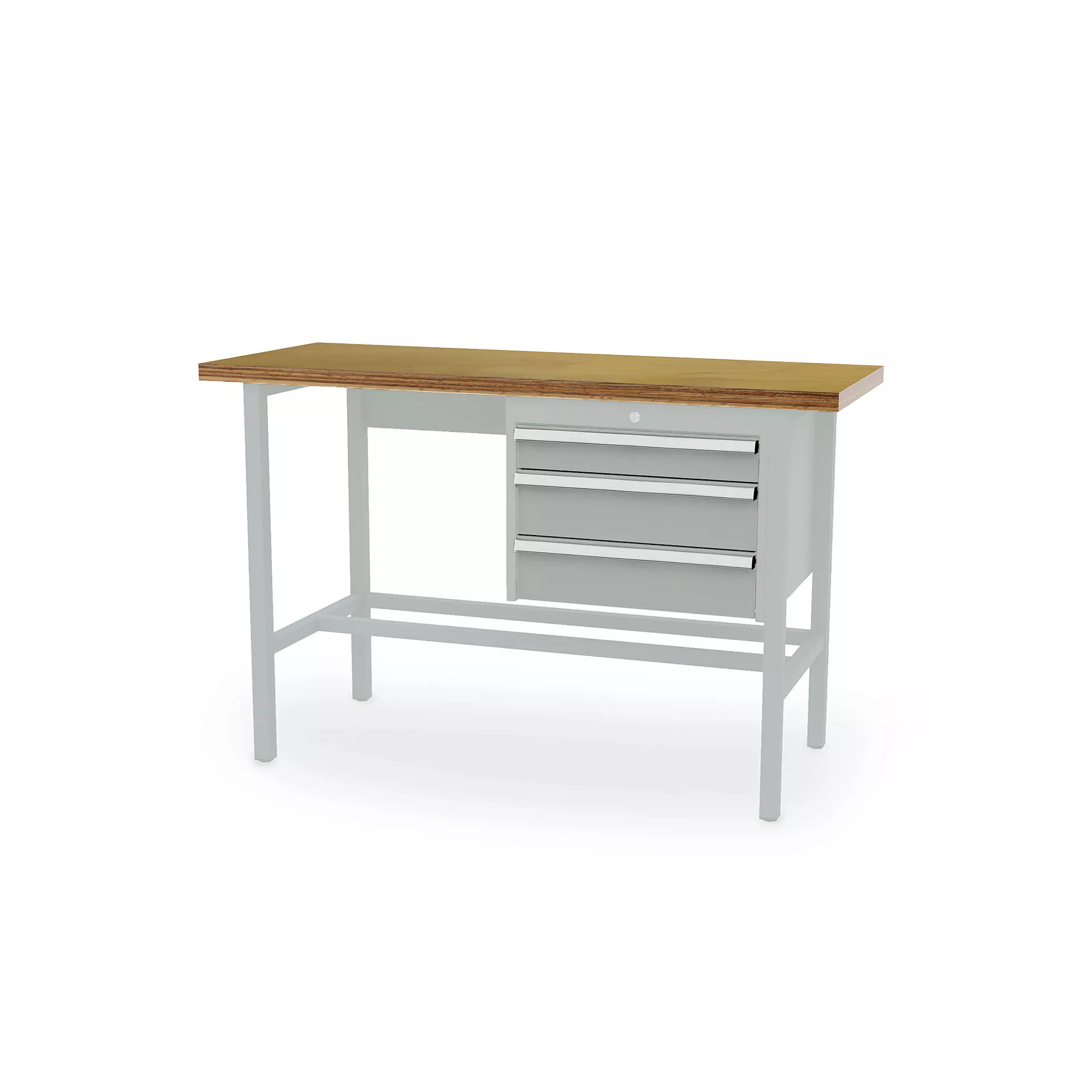 Table de travail d'atelier - 3 tiroirs - 1500 x 600 x 960 mm (L x P x H)