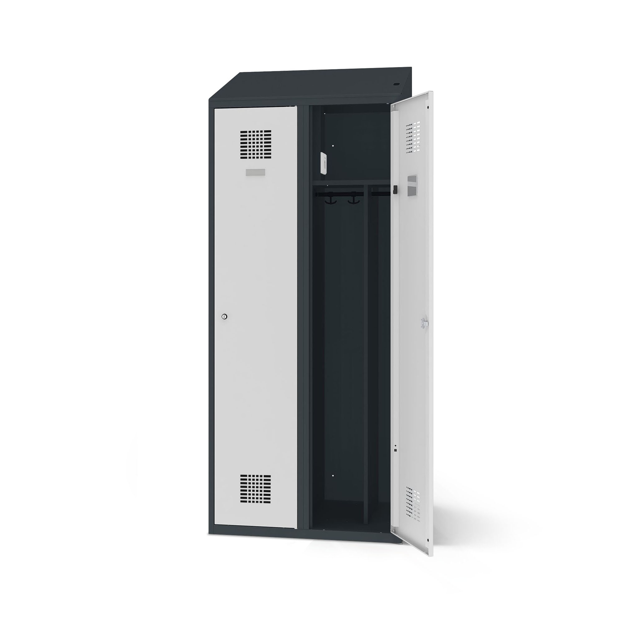 Clothes locker with charging function 2 doors width 80 cm