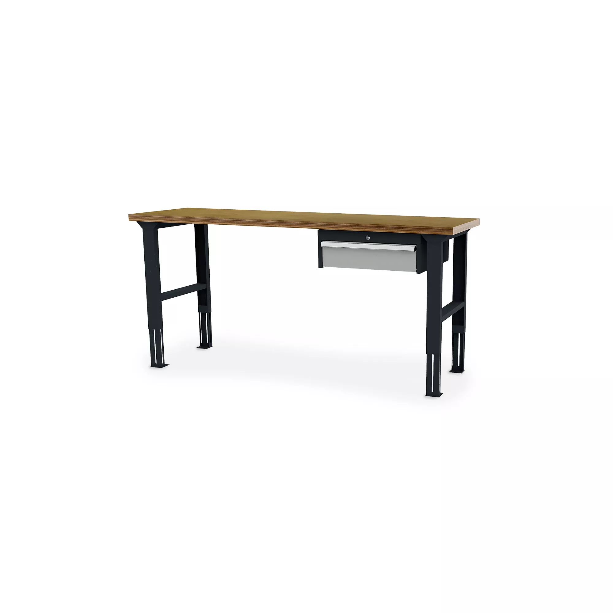 Workshop workbench - ergonomic height-adjustable - 1 drawer - 2000 x 600 x 760-1060 mm Workshop workbench - ergonomic height-adjustable - 1 drawer - 2000 x 600 x 760-1060 mm