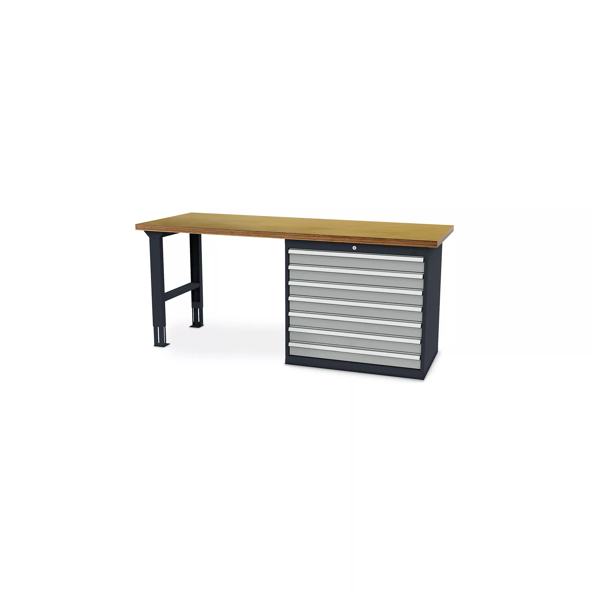 Professional workbench - 7 extra-wide drawers - 2000 x 600 x 860 mm (W x D x H) Professional workbench - 7 extra-wide drawers - 2000 x 600 x 860 mm (W x D x H)