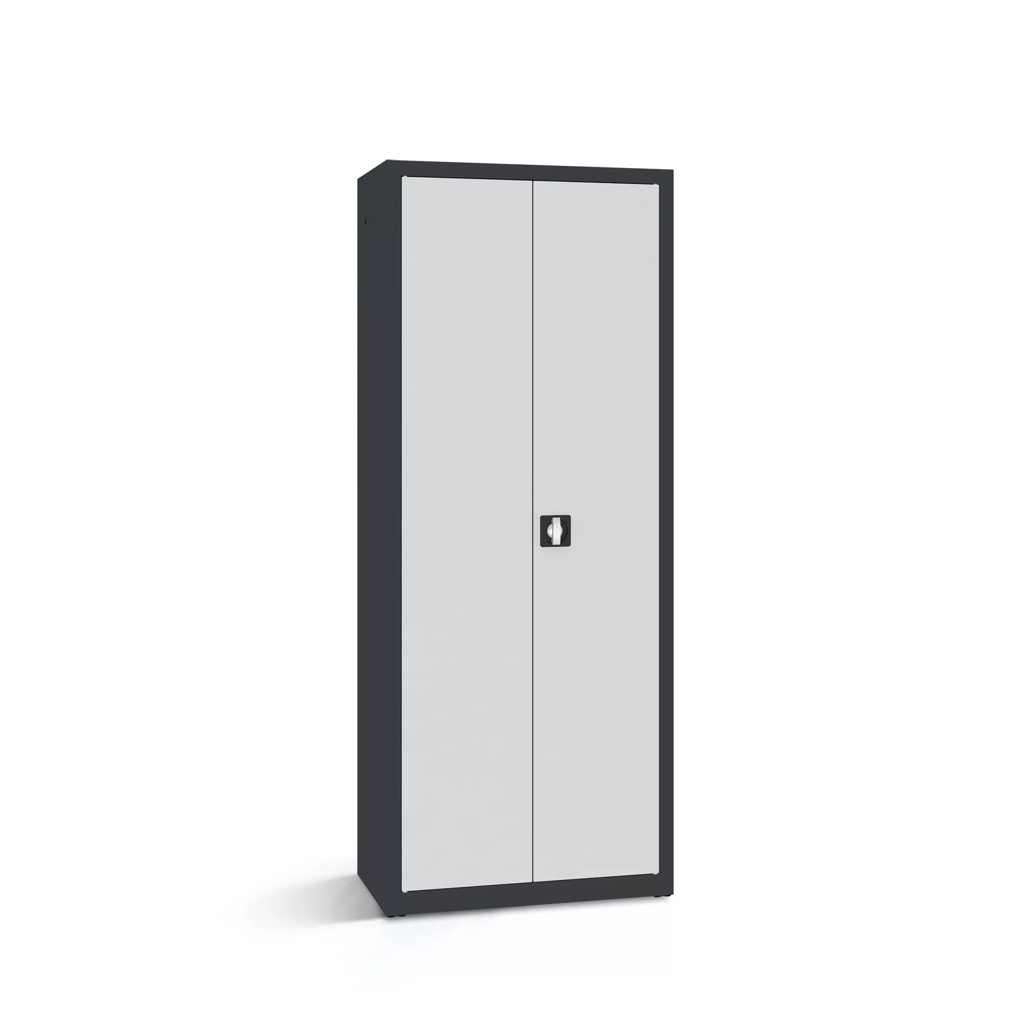 Armoire de bureau métallique - 4 étagères, 80 cm de largeur