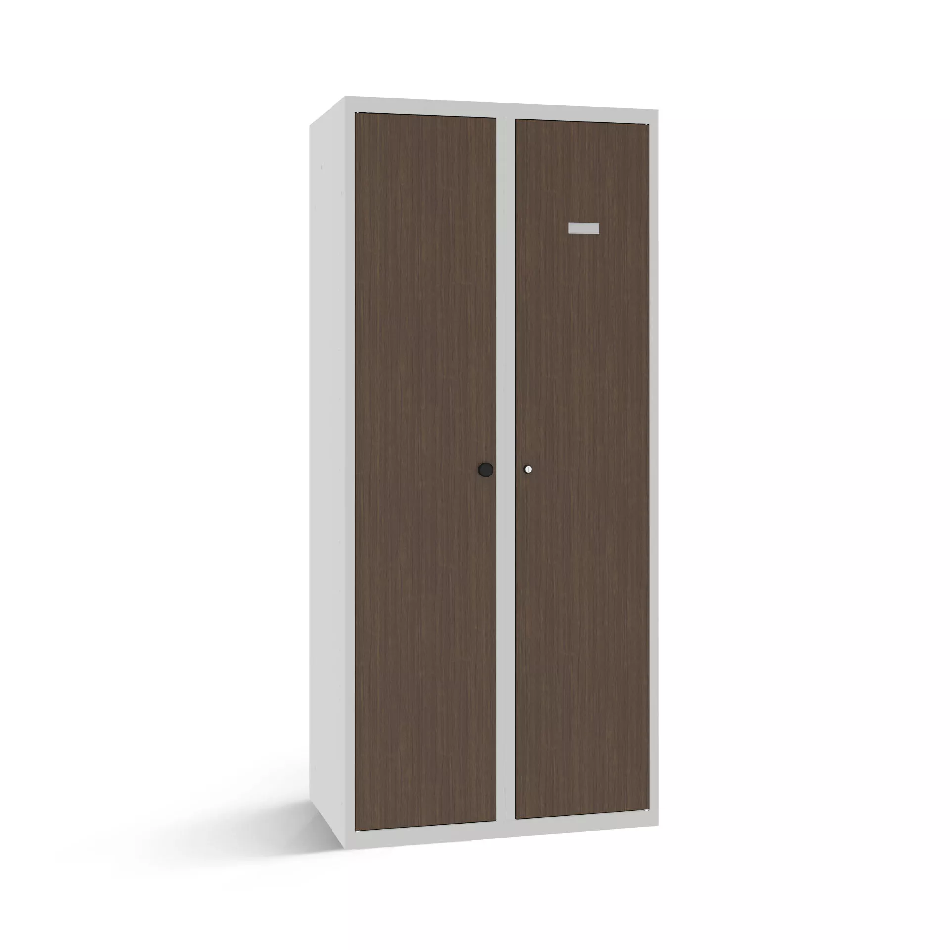 Vestiaire avec portes aspect bois – largeur 80 cm
