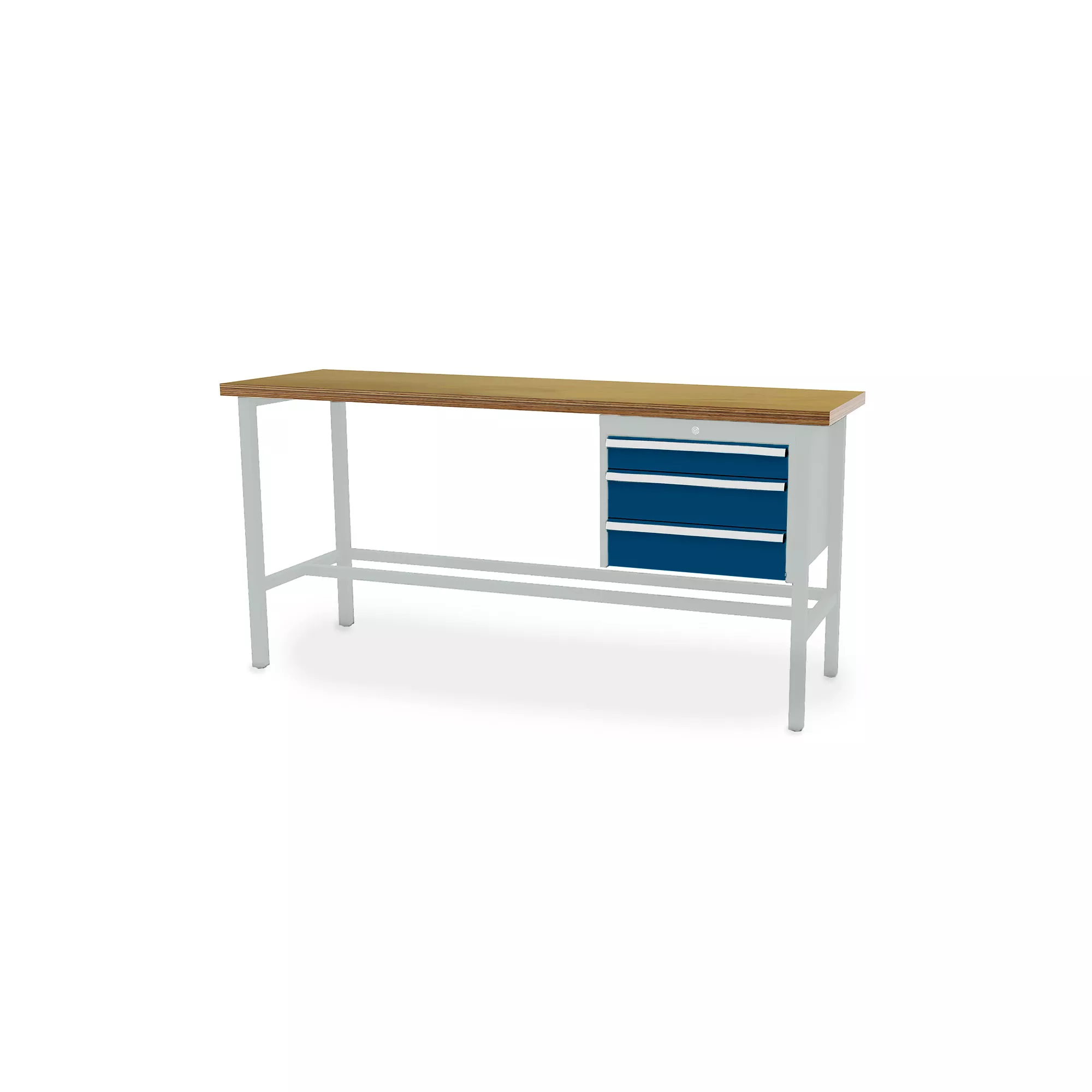 Table de travail d'atelier - 3 tiroirs - 2000 x 600 x 960 mm (L x P x H)