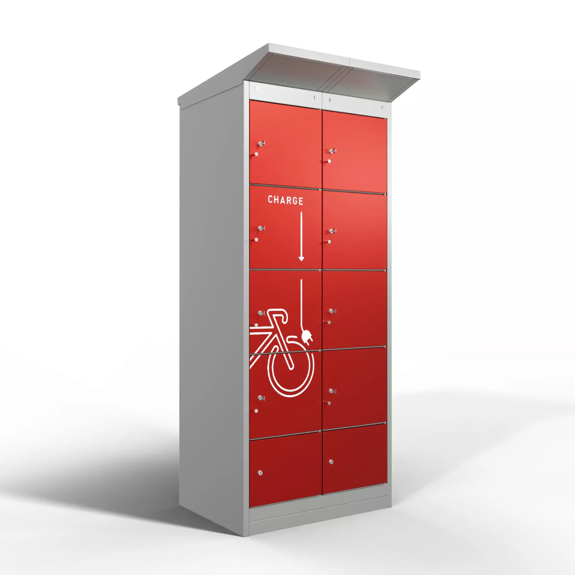 E-Bike-charging station 8 charging compartments