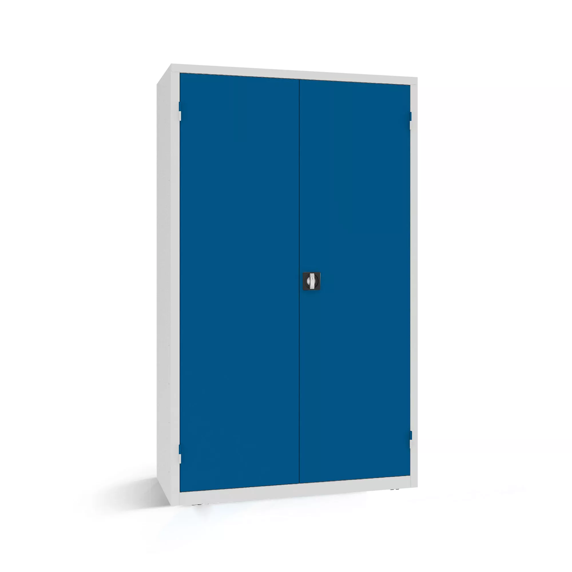 Heavy-duty workshop cabinet with 4 drawers 2 shelves and tool panel with hooks 199 x 120