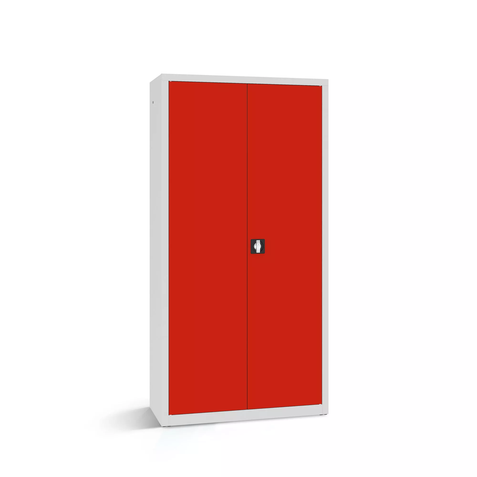 Armoire de bureau métallique - 4 étagères, 100 cm de largeur