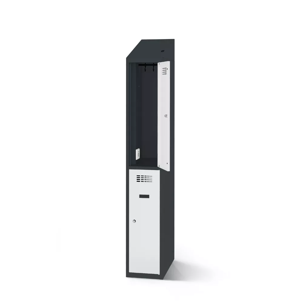 Wardrobe locker with charging function 2 doors width 30 cm