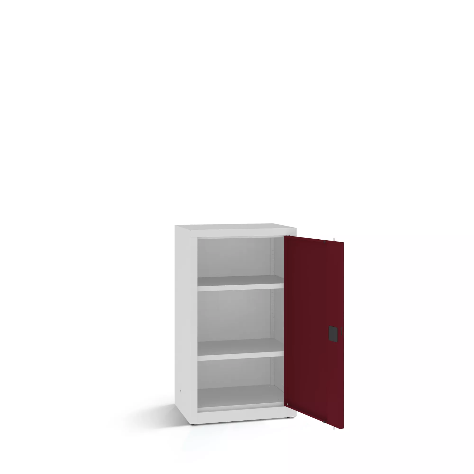 Armoire basse métallique avec étagères - 60 cm de largeur