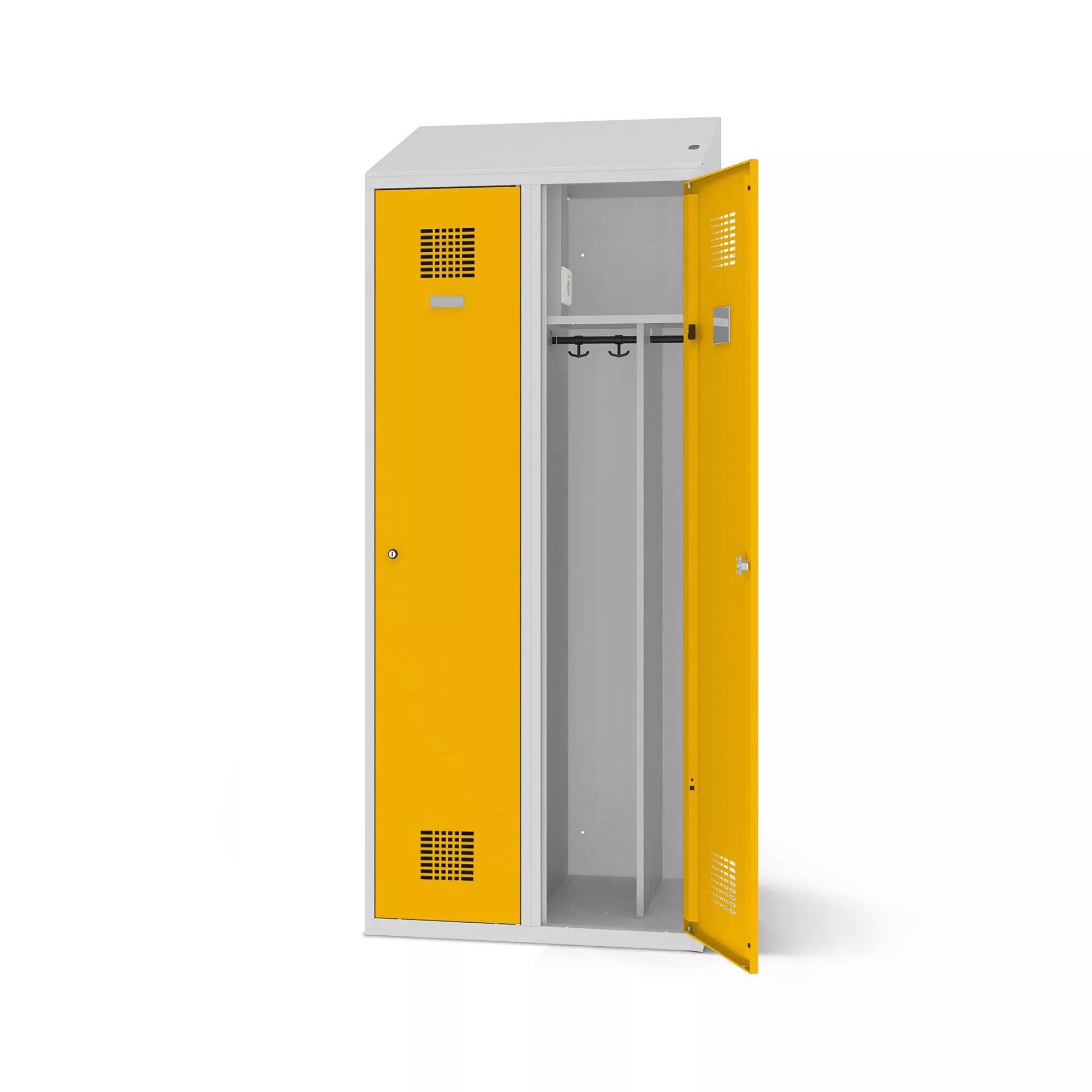 Vestiaire métallique 2 portes - avec fonction de chargement - 80 cm de largeur