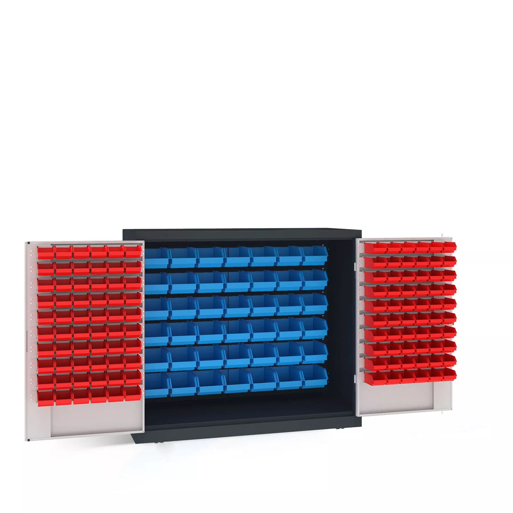 Armoire basse multifonction - bacs de rangement - 120 cm de largeur